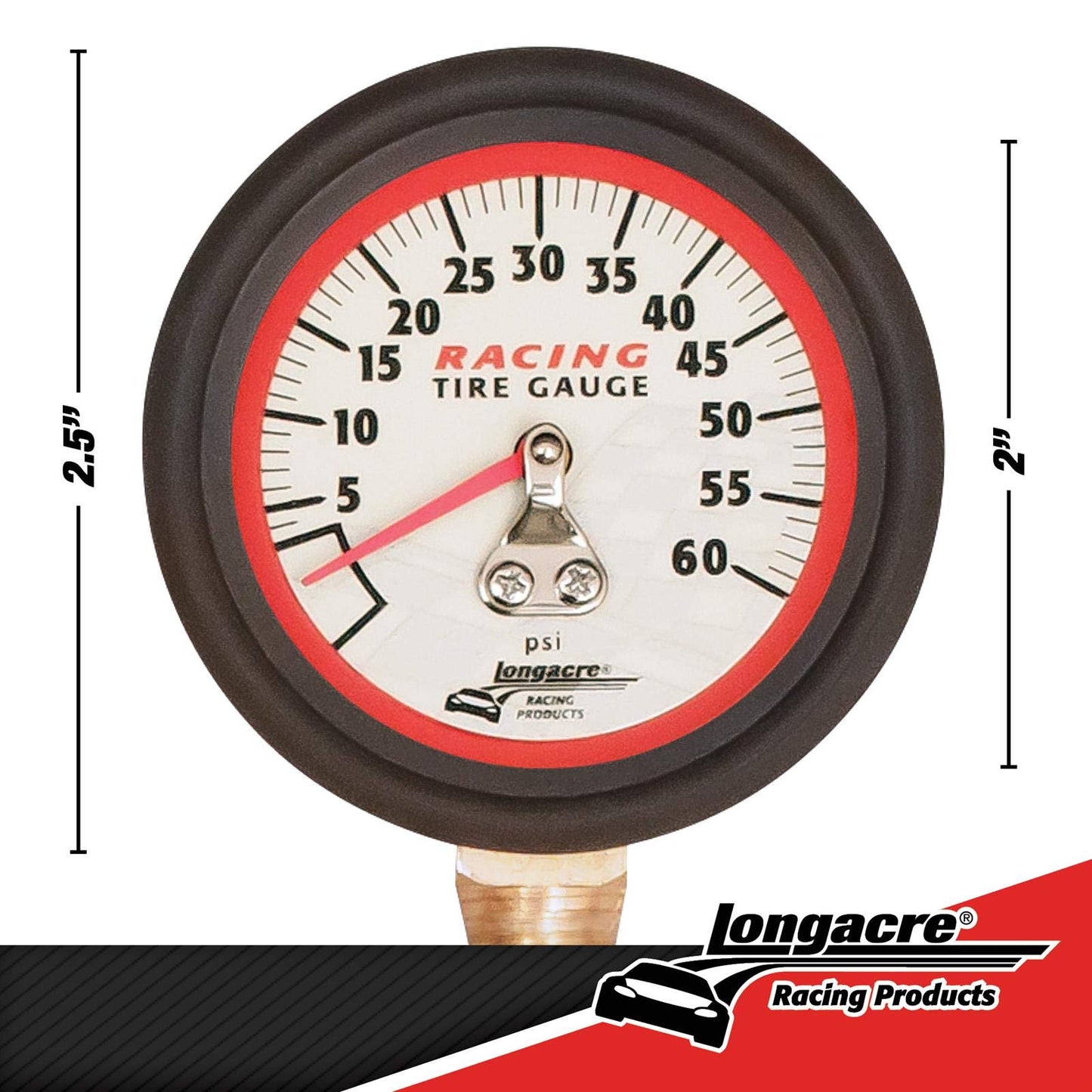 Longacre 50417 (0-60 PSI) Tire Pressure Gauge