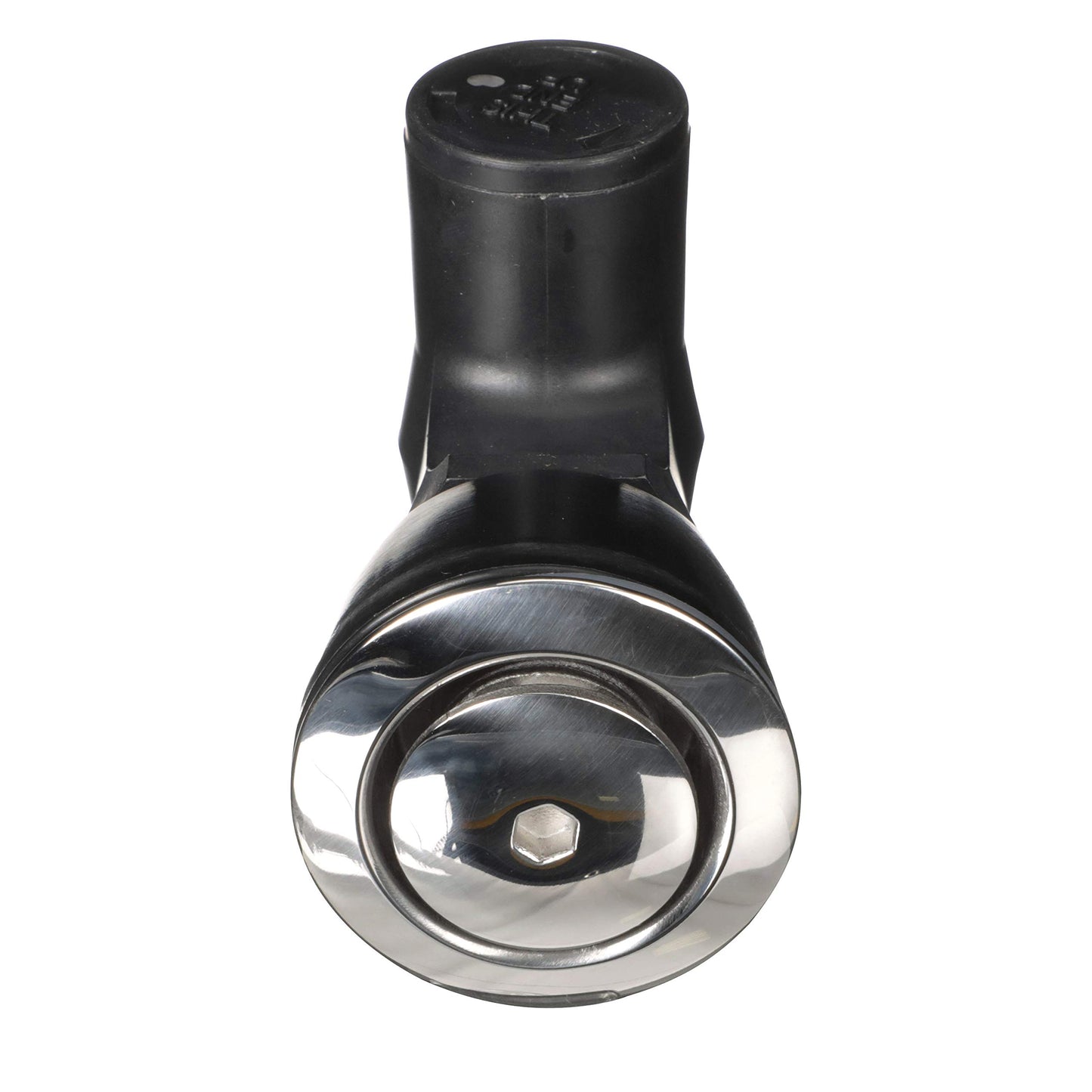 Attwood 1674-6 90-Degree P-Trap Fuel Tank Vent, Flush Mount, 5/8-Inch Interior Diameter Hose, Stainless Steel Vent Head