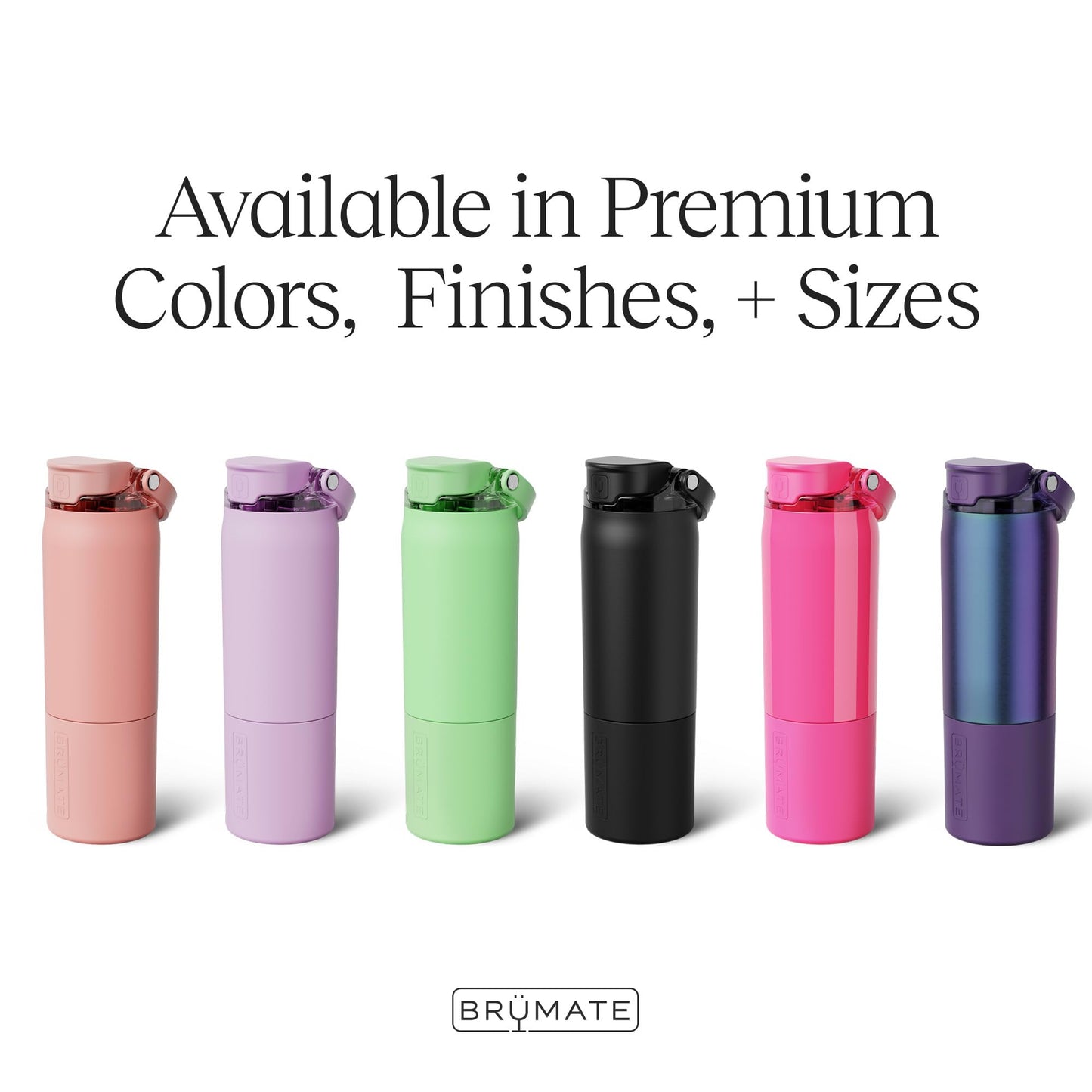 BrüMate Rise 35oz Water Bottle With Covered Silicone Straw | 100% Leakproof Insulated Water Bottle | Soft Sip Silicone Spout | Made of Stainless Steel | 35oz (Onyx Leopard)