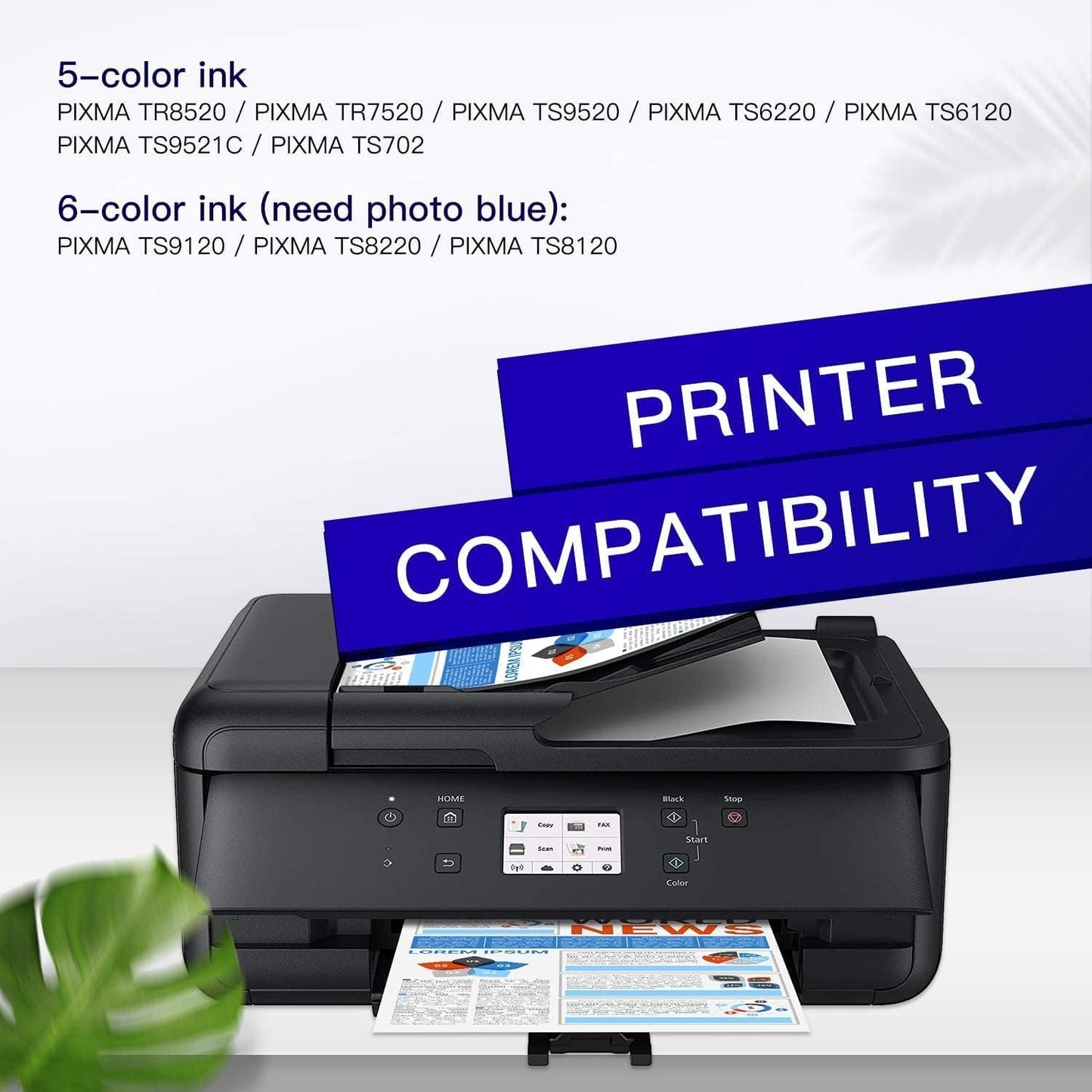 10 Pack 280XXL Ink Cartridge for Canon Printer Ink 280 281 PGI-280XXL CLI-281XXL Compatible Ink Cartridge High Yield Replacement for TR7520 TR8520 TR8500 TR8600 TR8620 TS6120 TS6220 TS9120 Printer