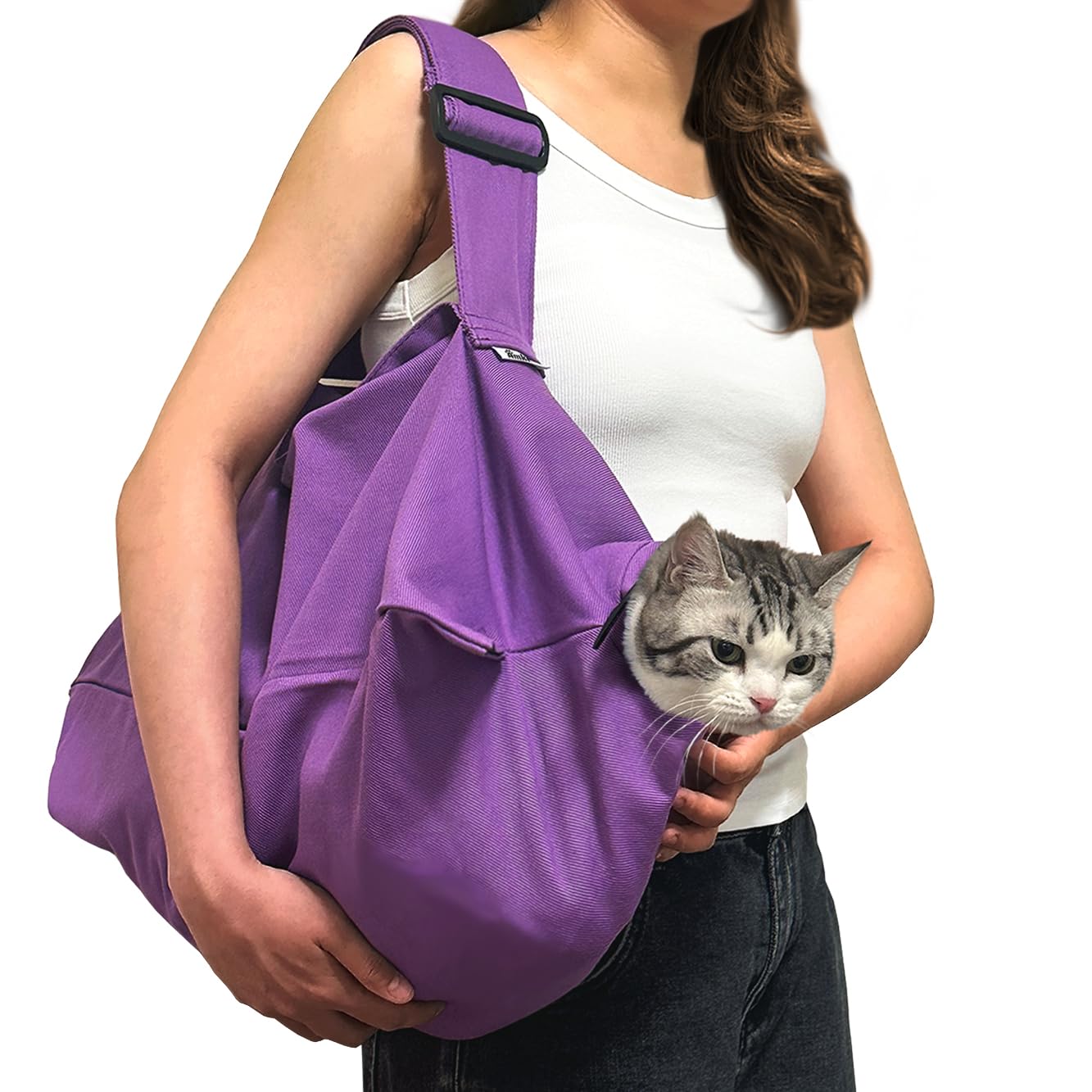 Amkune Cat Carrier Pouch,Looking for a Soft cat Carrier That’s Safe, Calming, and Easy to use (Lavender, Large (11 lbs and up))