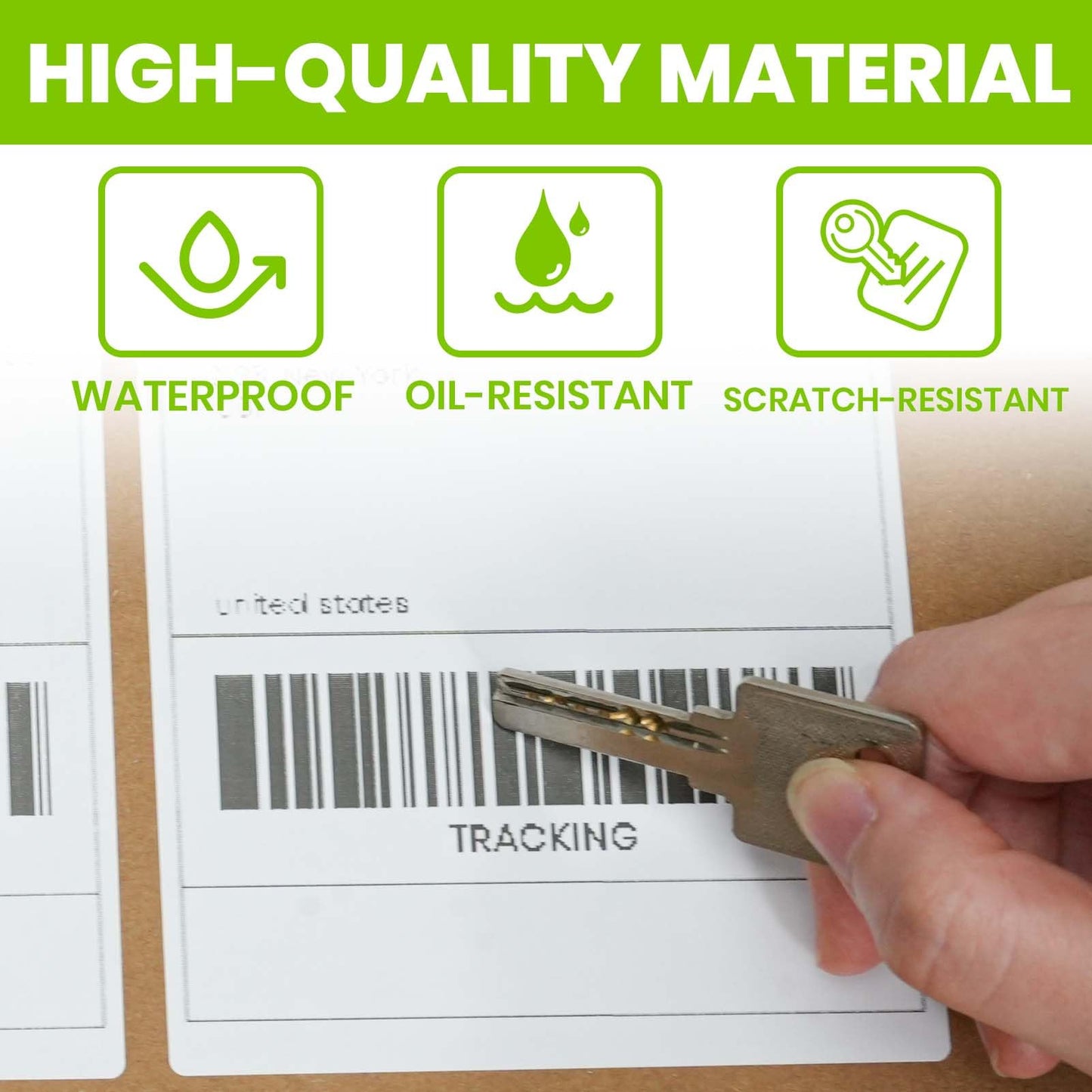 ADHES 4x6 Thermal Shipping Labels 1000 Fanfold – Top-Coated & BPA/BPS Free, Strong Adhesive Thermal Label Printer Paper, 4x6 Shipping Labels for Mailing and Packaging