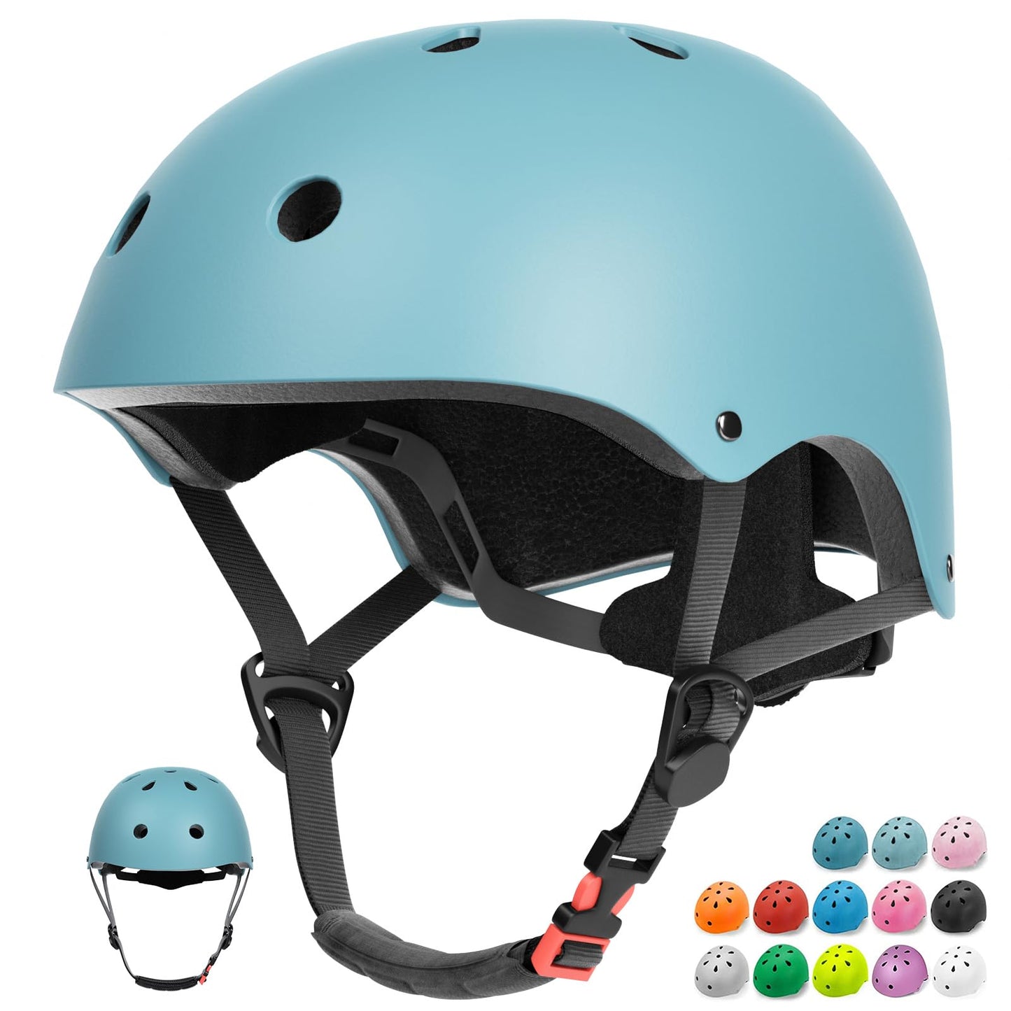 Glaf Baby Bike Helmet Toddler Kids Helmets for 1+ Years Old Infant Girls Boys Multi-Sport Helmet for Cycling Bicycle Skateboard Adjustable and Lightweight (Dark Blue, XS)