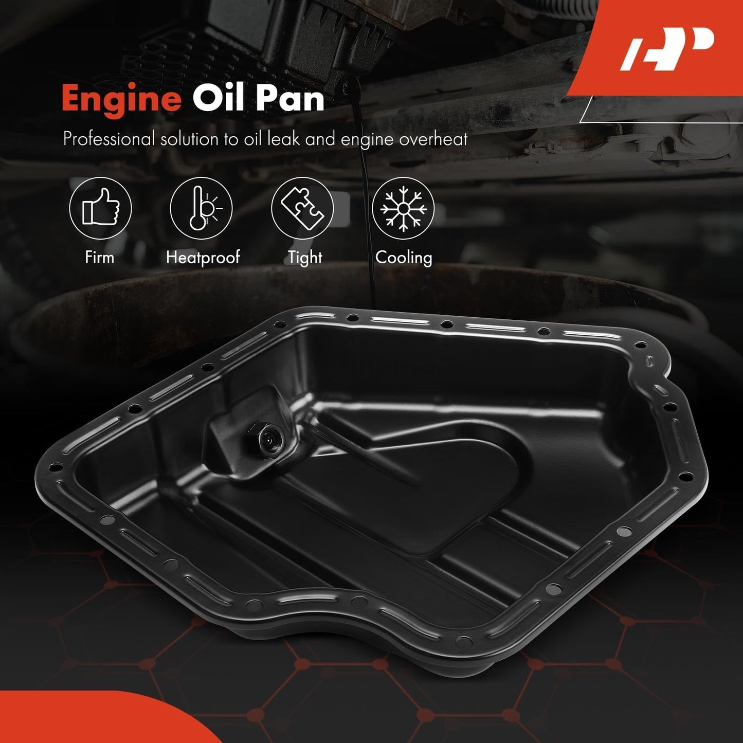 A-Premium Lower Engine Oil Pan Sump with Drain Plug, Compatible with Dodge Grand Caravan 2011-2020, Journey 2011-2019, Avenger 2011-2014 & Chrysler Town & Country, 200 & Ram C/V, Only Fit 3.6L