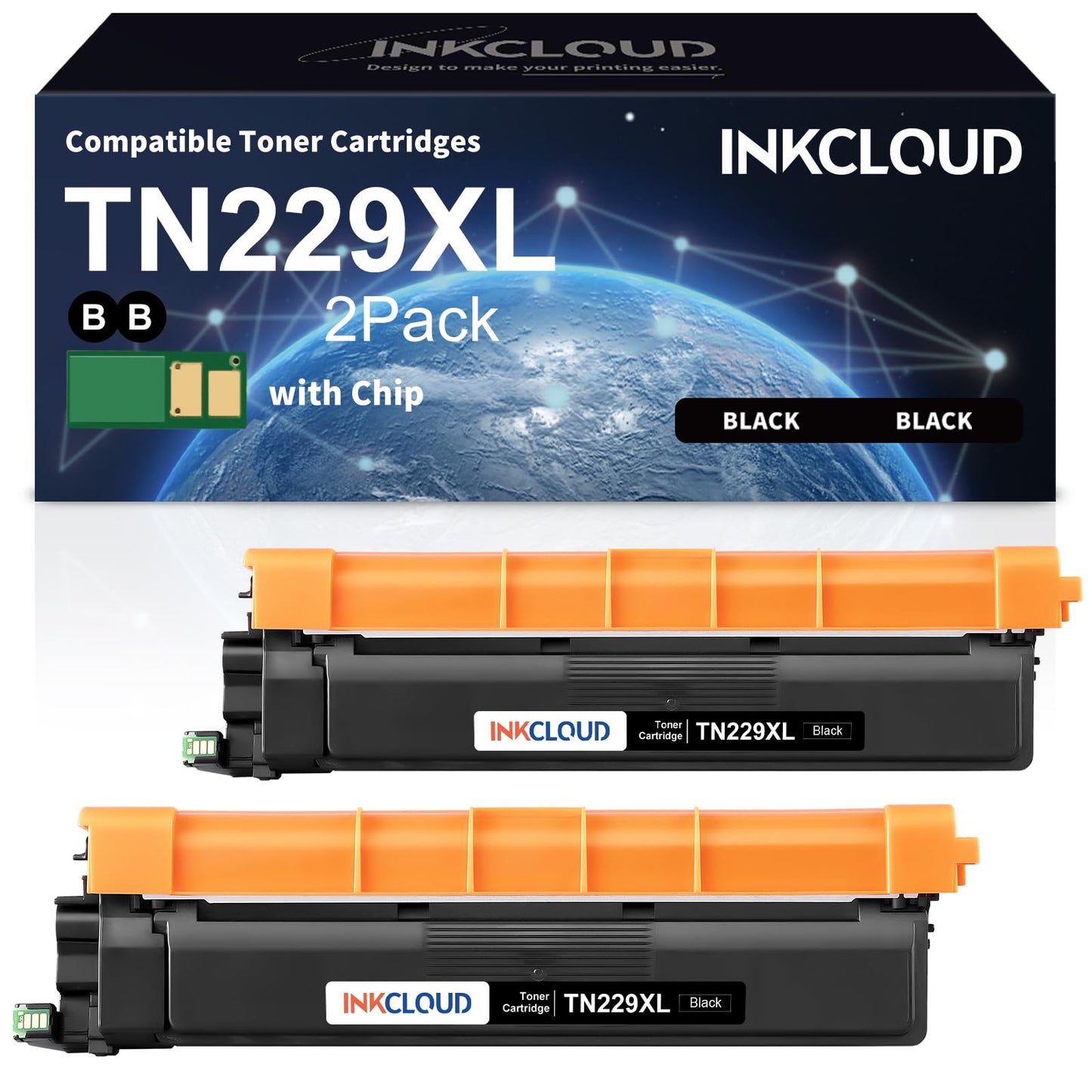 Compatible for Brother TN229XL TN229 Black Toner Cartridge, for MFC-L3780CDW MFC-L3720CDW HL-L3280CDW HL-L3220CDW Printers, High Yield (1-Pack)