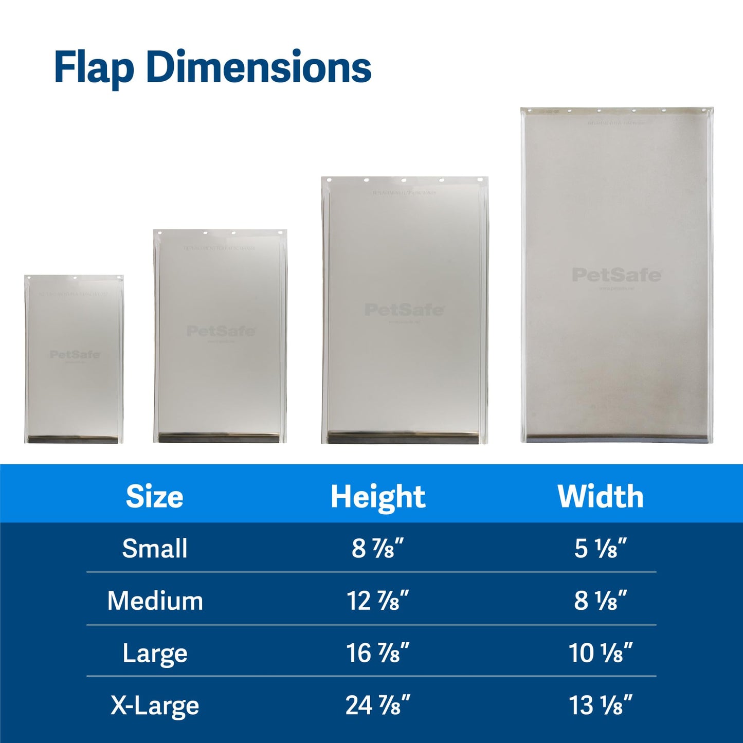 PetSafe Freedom Replacement Flap for PetSafe Dog and Cat Doors - Medium - PAC11-11038