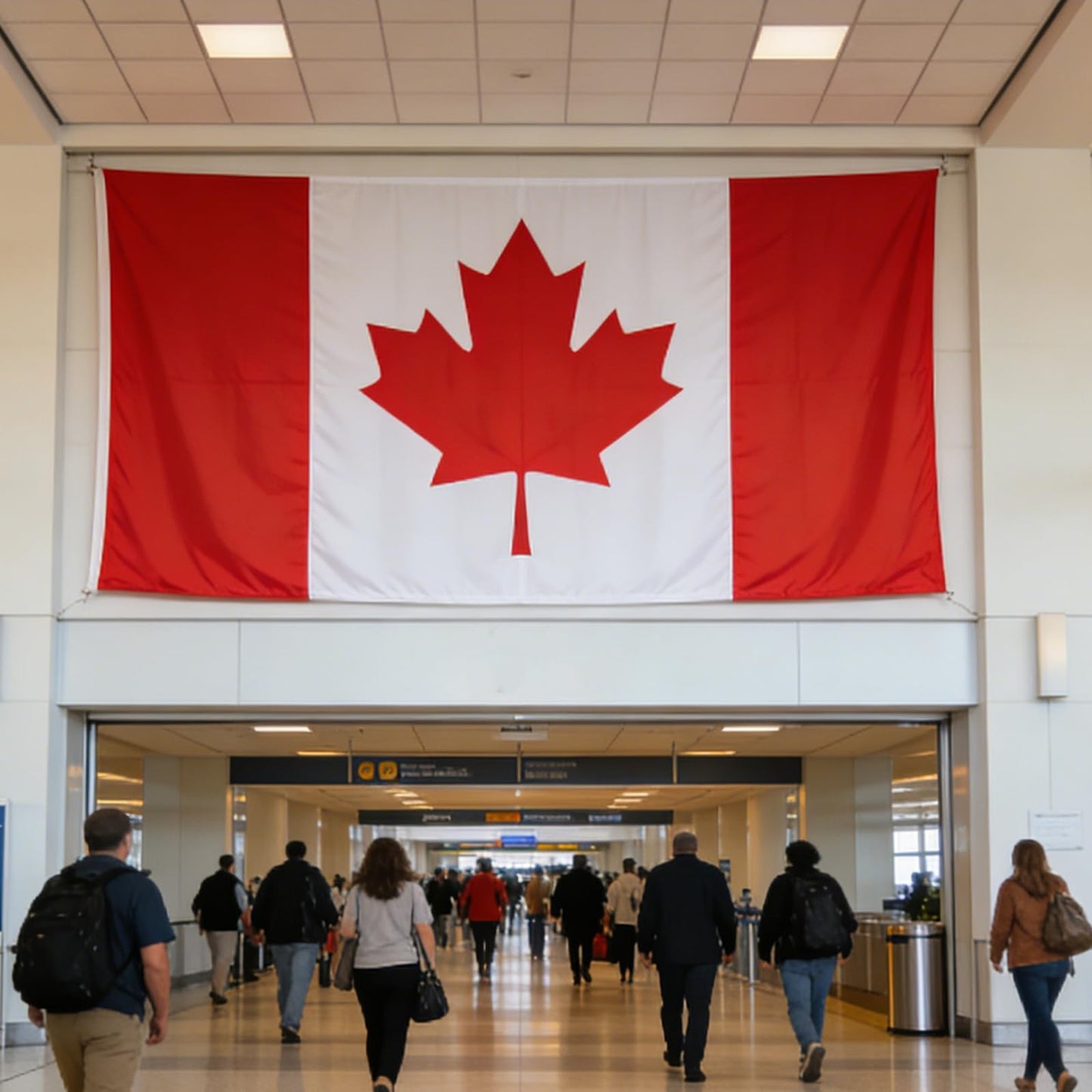 FLAGWIN Canada Flag 5x8 ft, Canadian Flags Heavy Duty Embroidered Maple Leaf with 3 Brass Grommets, Vivid Color and Fade Resistant Canada Banner Flags for Indoor/Outdoor