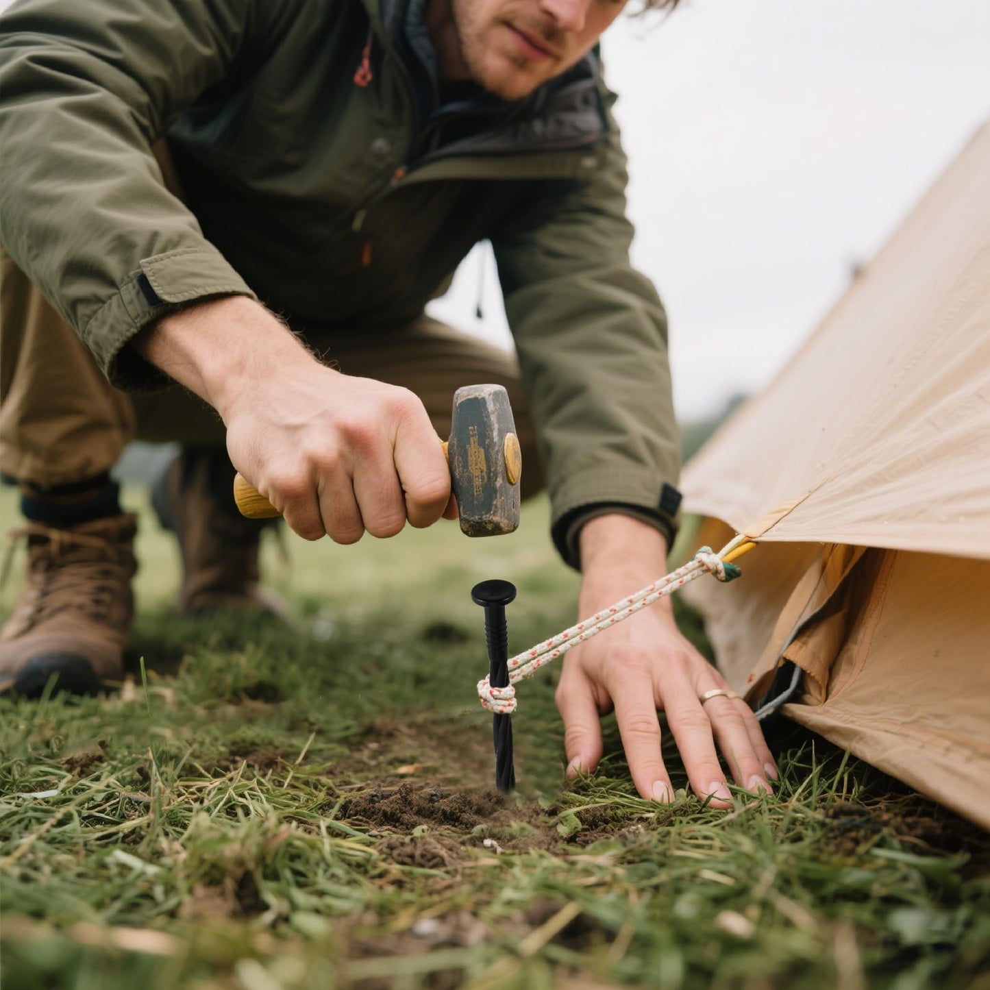 300Pcs 8-Inch Plastic Landscape Edging Spikes, Spiral Anchoring Nails for Weed Barrier, Paver Edging, Landscape Edging, Artificial Turf, Grass Pathways, and More
