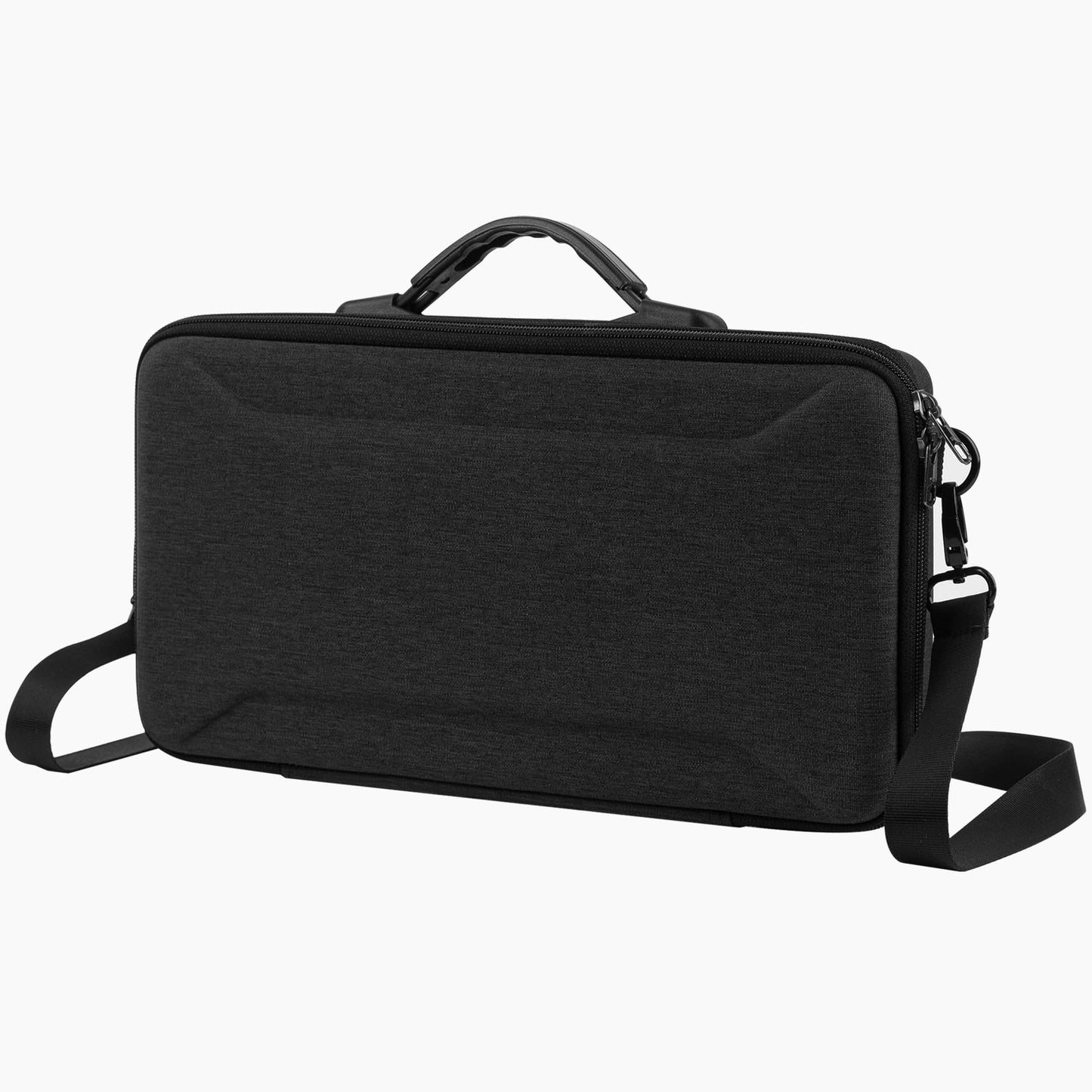 Geekria 65% Keyboard Hard Shell Case, Compatible with Razer Huntsman V3 Pro Mini, ASUS ROG Falchion Ace HFX 65%, Keychron Q2/ Q2 Pro/ V2, Travel Carrying Bag for 68 Keys Keyboard (Dark Gray)