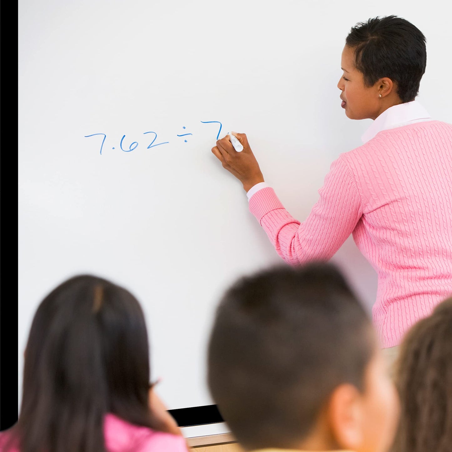 Strong & Wide Magnetic Borders for Classroom Whiteboard - Visible Magnetic Strips for Teachers (4 Designs Available) | Straight Plain - Black | 12 Strips of 1.5X24 Inch - 24 Feet Total