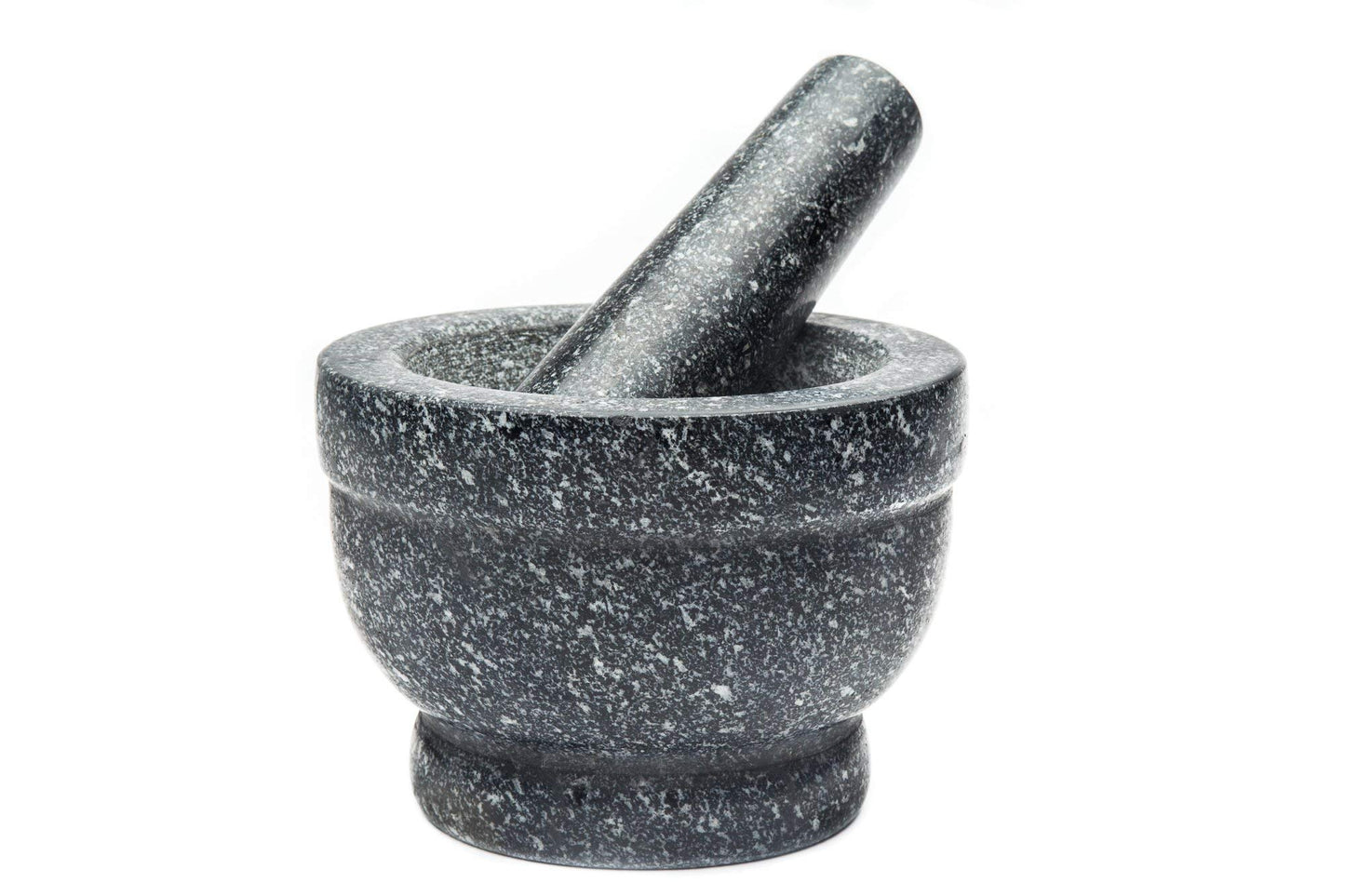 Fox Run Brands Granite Mortar and Pestle - 6250, Gray, 5.5 x 6 x 6 inches