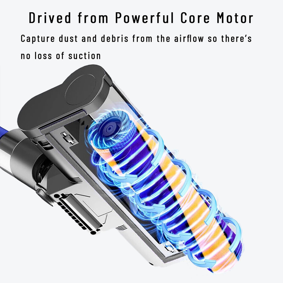 Updated Dust Detect Vacuum Attachment for Dyson G5 V15 V11 V10 V8 V7 Cleaner, Hardwood Floor Head Soft Roller Brush Replacement Accessories Part with Optical Green Light–Enhanced Power,Speed,Lifespan