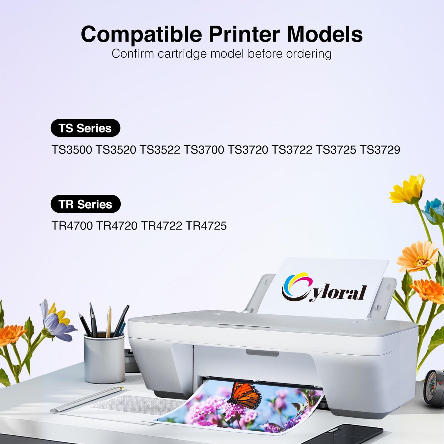 Cyloral 275XL 276XL for Canon 275 and 276 Ink Cartridges for Canon TS3700 Ink Cartridges Pixma TS3722 TS3720 TS3500 TS3520 TS3522 TR4700 TR4720 TR4722 Remanufactured PG-275 CL-276 XL (Black and Color)