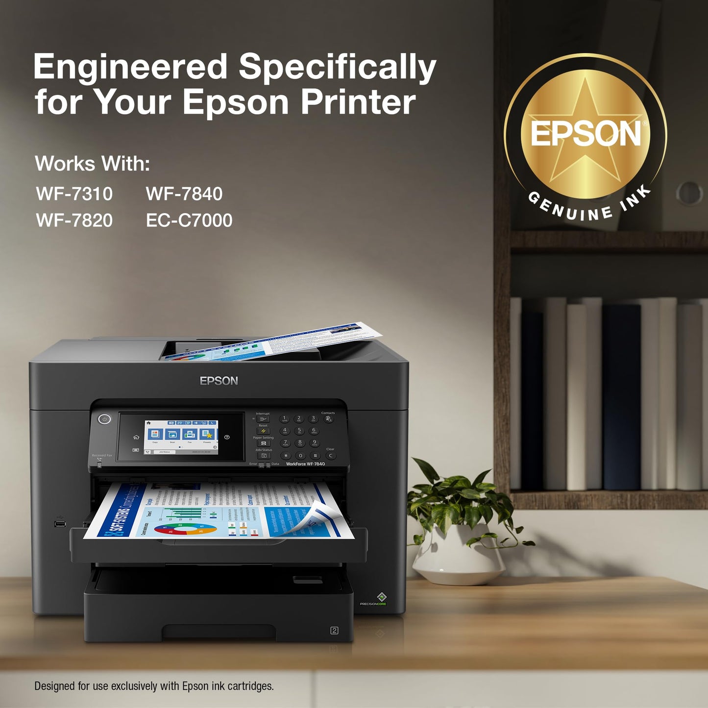 EPSON 812 DURABrite Ultra Ink Standard Capacity Black Cartridge (T812120-S) Works with Workforce Pro WF-7310, 7820, 7840, EC-C7000