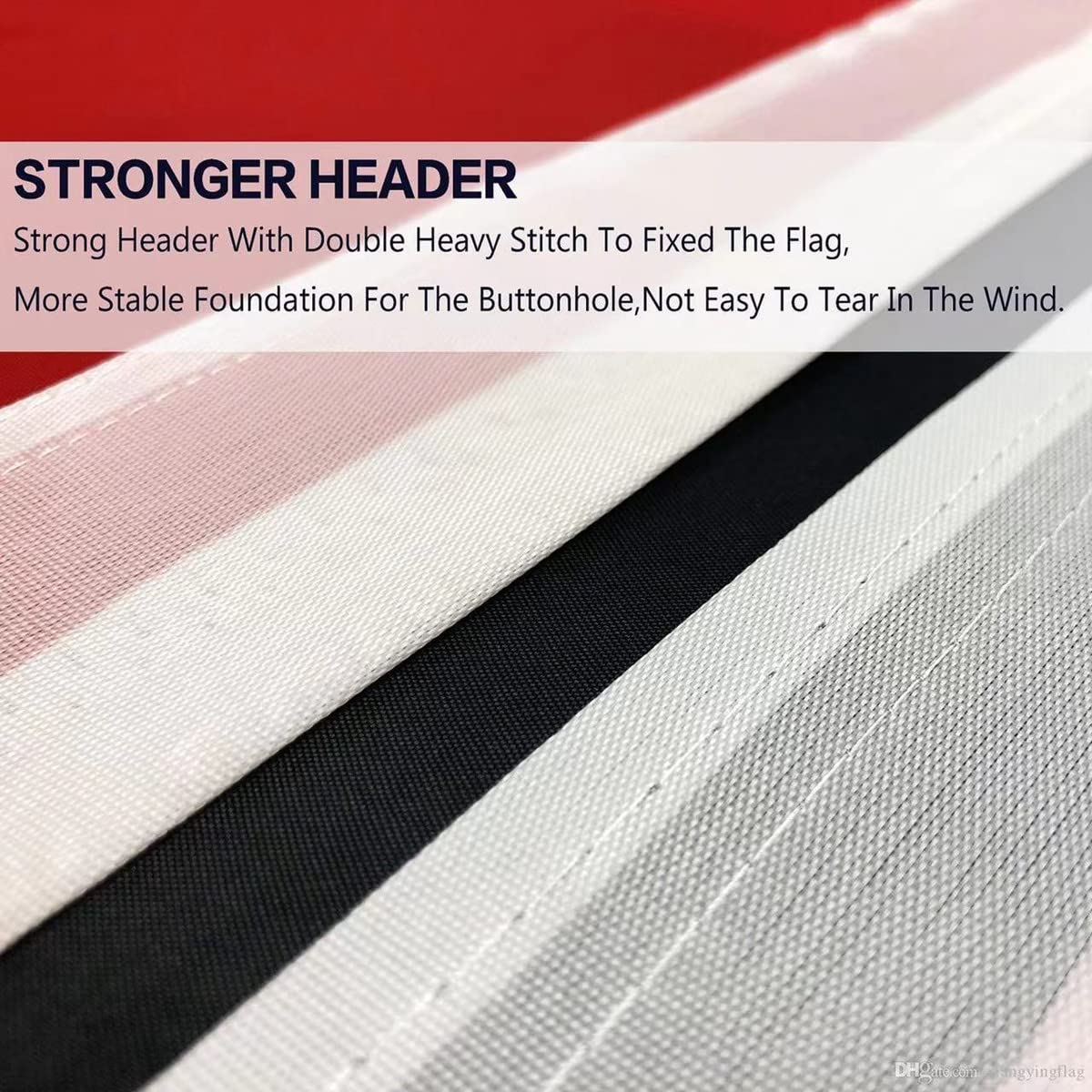 Large Canada Ontario Flag 8X12 FT, Canadian Province of ON Flags for Outdoor and Indoors,Double Stitched CA Polyester Flags, with Brass Grommets and Stronger Header. (Ontario, 8X12)