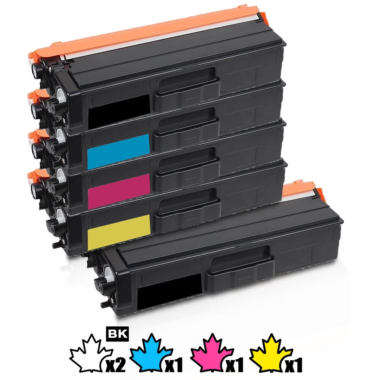 5 Inkfirst Compatible Toner Cartridges Replacement for Brother TN433 TN-433 (1 Set + 1 Black) HL-L8260CDW HL-L8360CDW HL-L8360CDWT MFC-L8610CDW MFC-L8900CDW Black Cyan Magenta Yellow