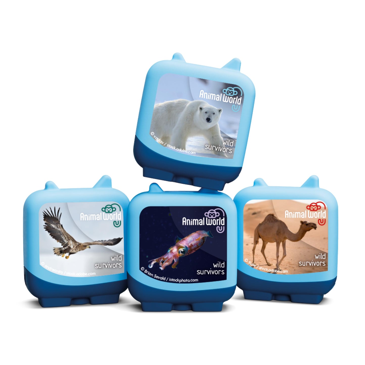 Tonies Animal World: Wild Survivors Clever Set - 4 Pack