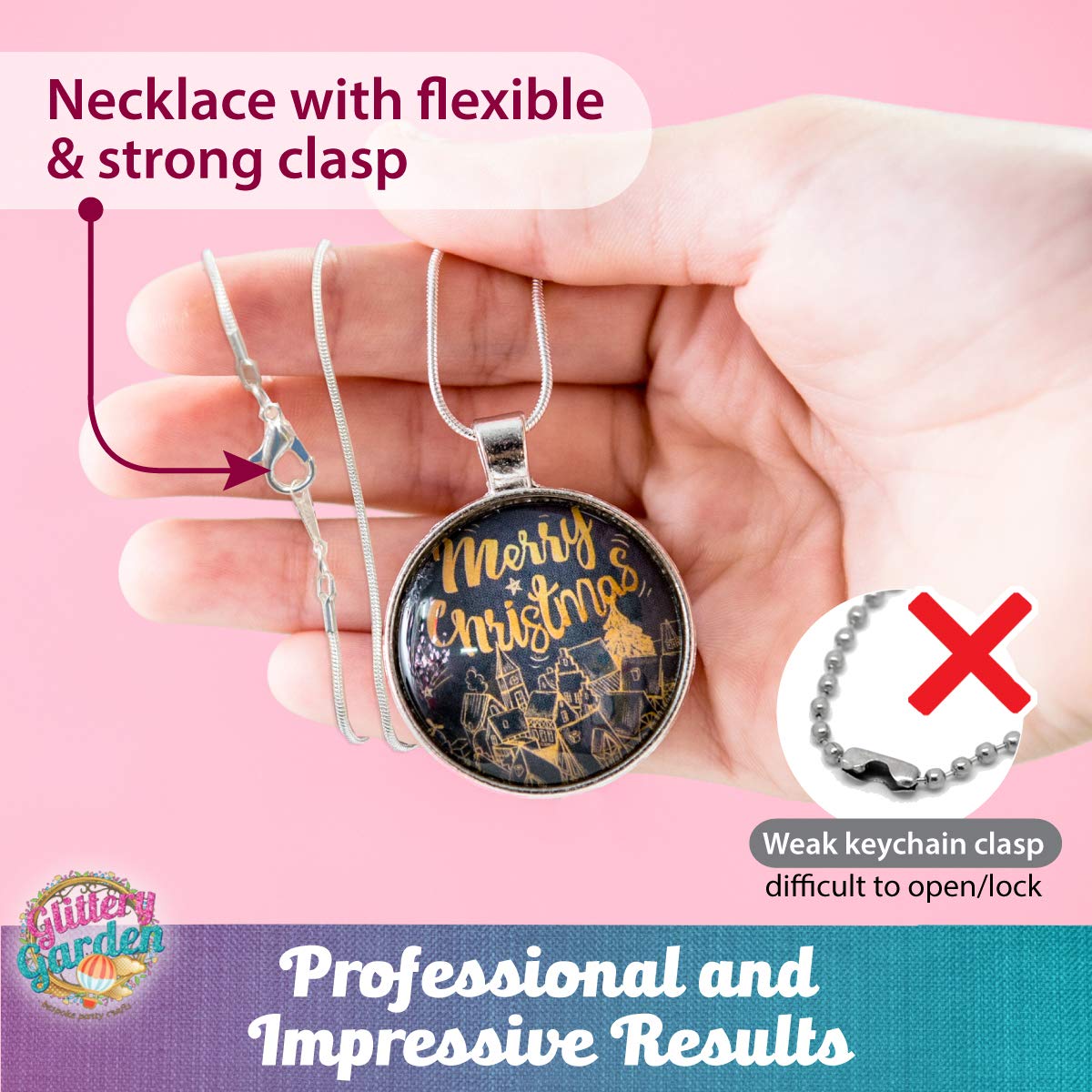 Girls Jewelry Making Kit. DIY Necklace Pendant and Bracelet Crafting Set with Glass Beads and Charms - Fashion Accessories Arts and Crafts Supplies. Great as Mother's Day Handmade Gift