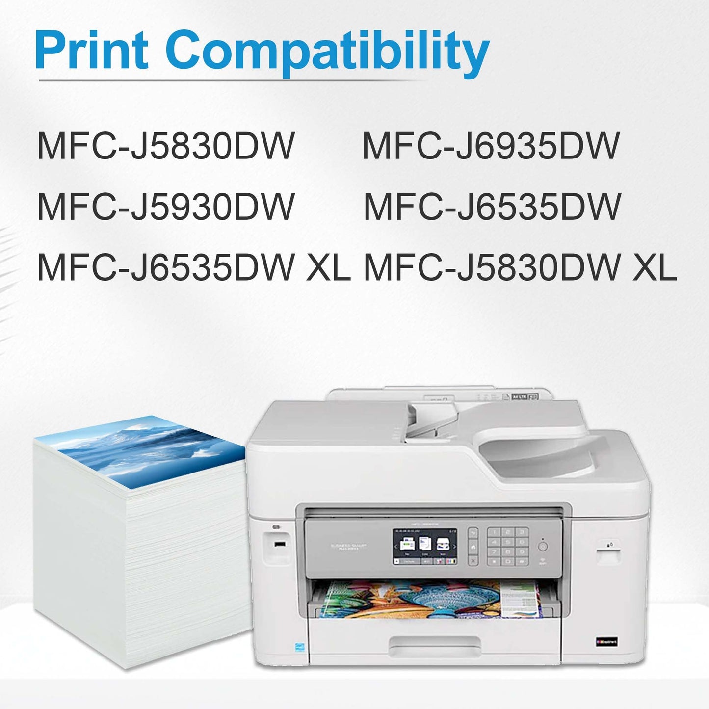 LC3029 LC3029XXL Ink Cartridges Super High Yield (5-Pack, 2BK/C/M/Y) Compatible Ink Replacement for Brother LC3029 Ink with MFC-J5830DW, MFC-J5830DW XL, MFC-J5930DW, MFC-J6535DW, MFC-J6935DW Printer