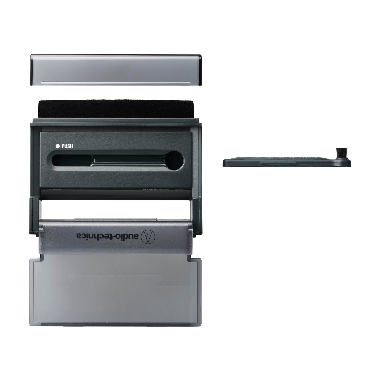 Audio-Technica AT6028 Multi-purpose 3-in-1 Record Cleaning Tool, Perfect for Cleaning Records, Styli, and Displaying Records