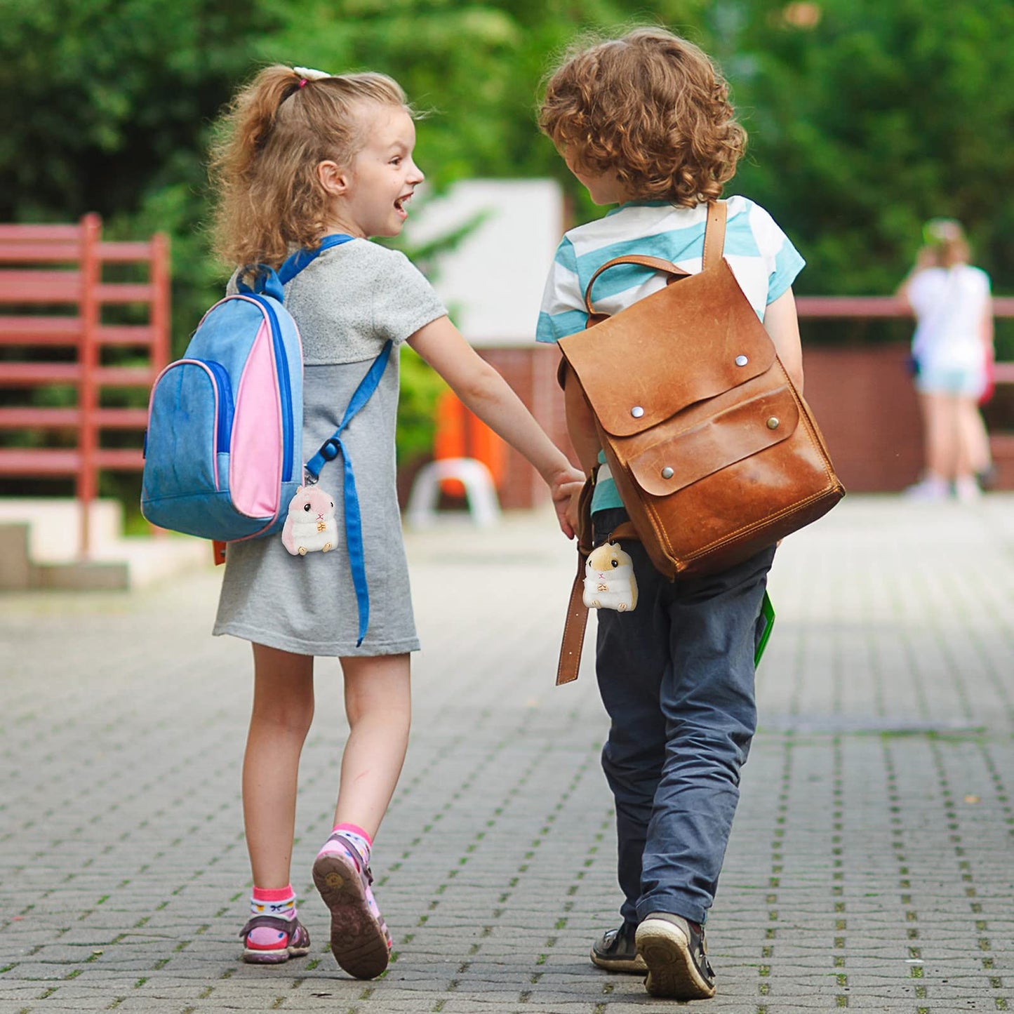 12 Pieces Cute Hamster Stuffed Animal Bulk Hamsters Plush Toy Small Stuffed Doll with Chain for Kid Boy Girl Party Favors Goodie Bag Fillers Carnival Prizes Birthday Gift, 4 Inches (Lovely Style)