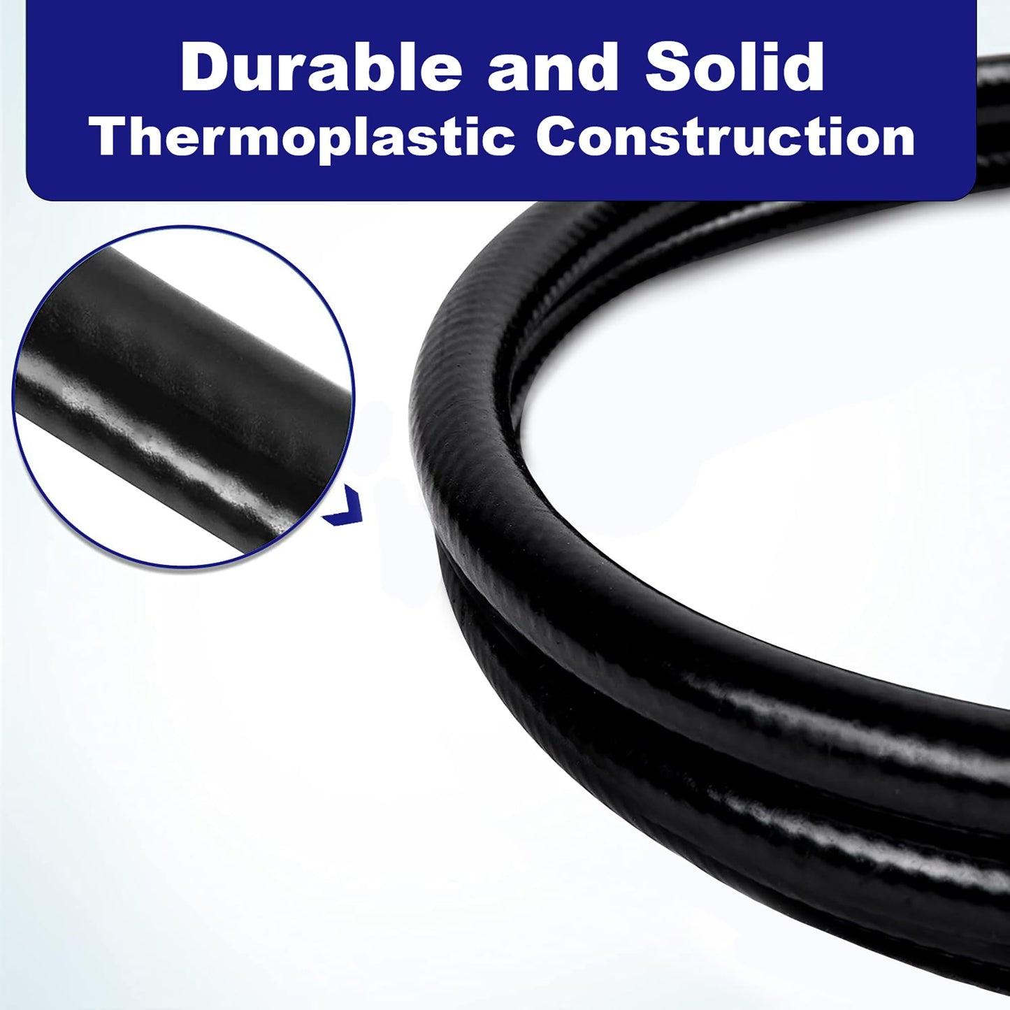 Flame King 4-Feet Propane Adapter Hose 1lb to 20lb Converter Replacement for QCC1/Type1 Tank Connects 1LB Bulk Portable Appliance to 20lb Propane Tank