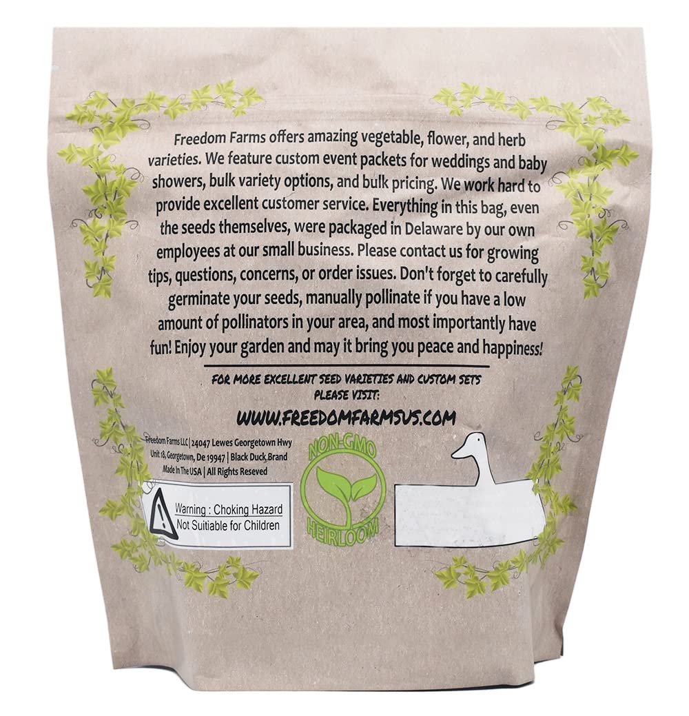 Set of 43 Assorted Vegetable & Herb Seeds 43 Varieties Create a Deluxe Garden All Seeds are Heirloom, 100% Non-GMO! by Black Duck Brand Assorted Varieties