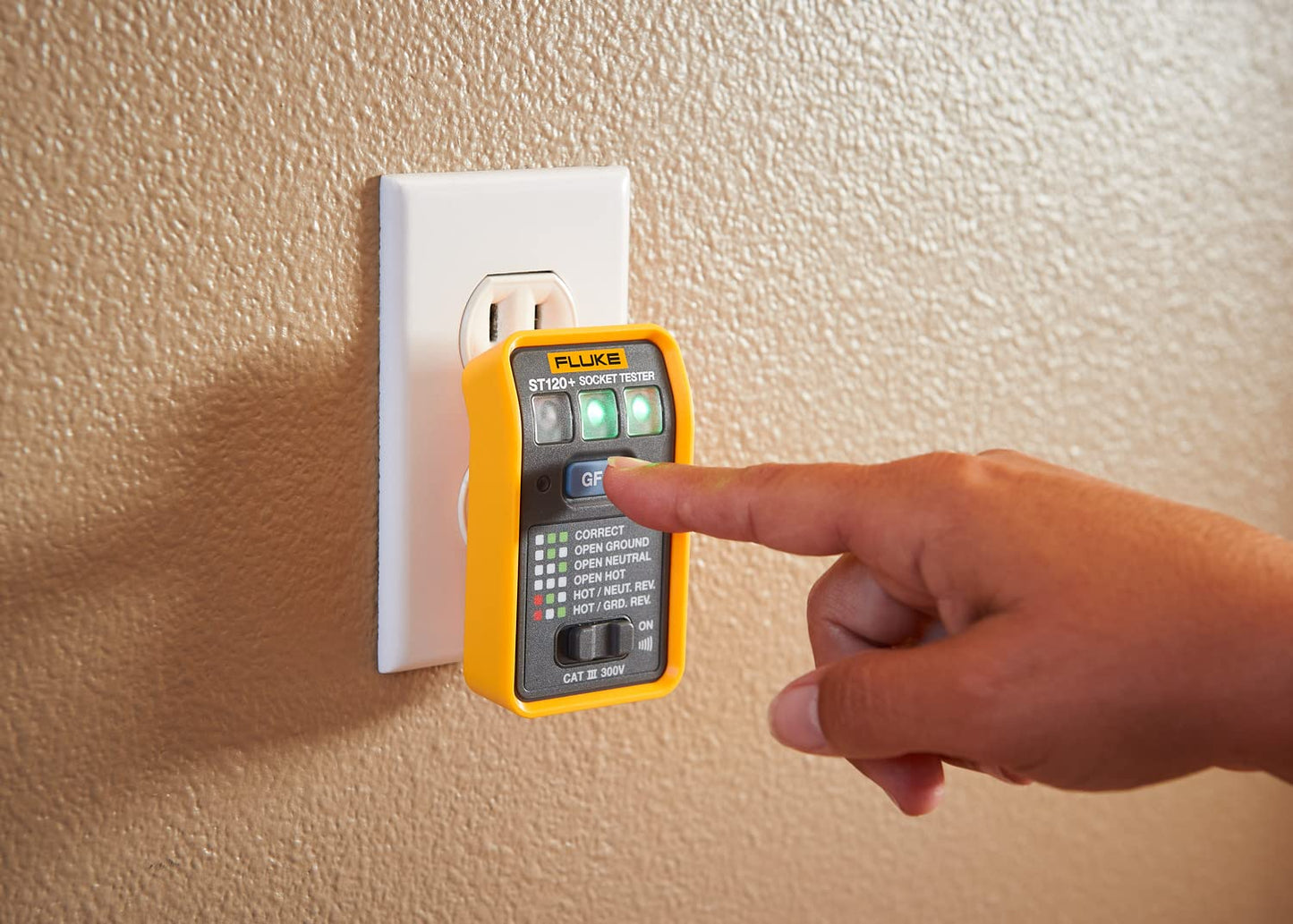 Fluke ST120+ GFCI Socket Tester with Audible Beeper