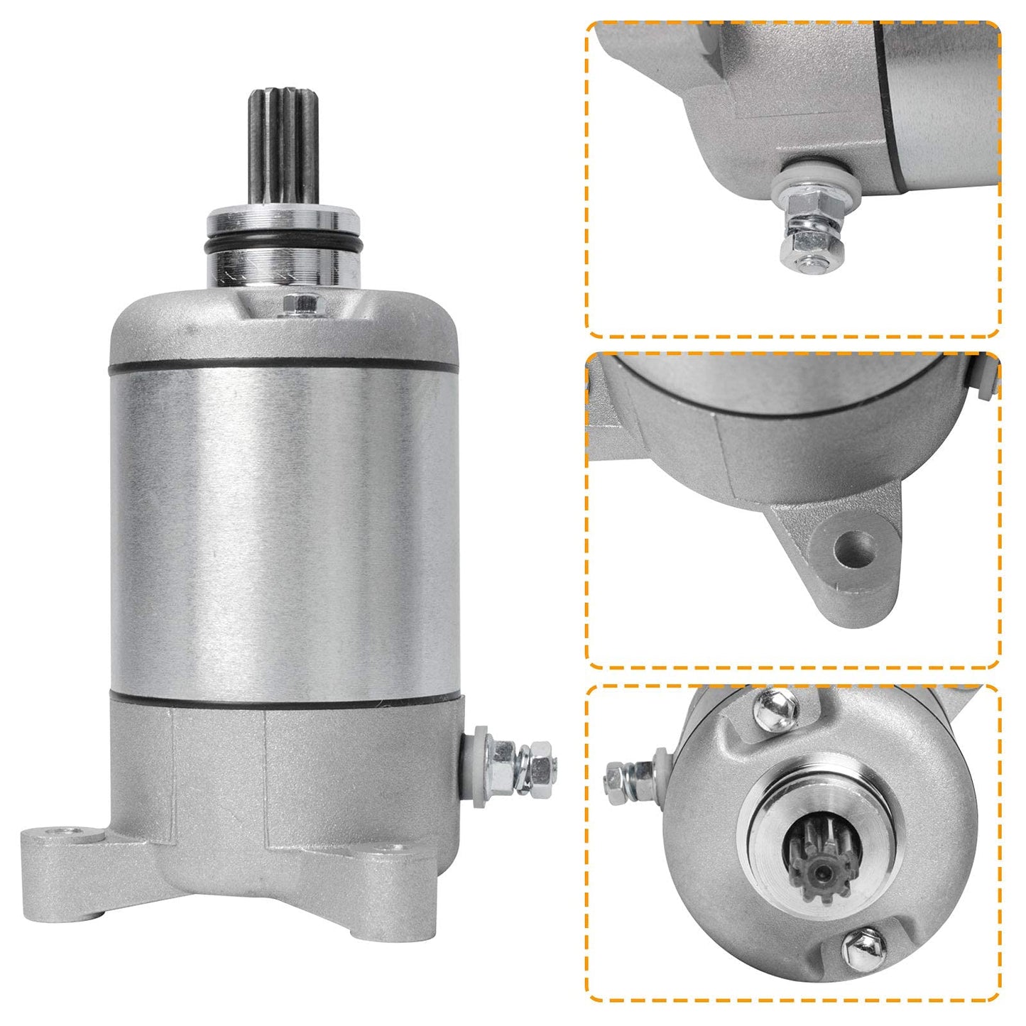 Starter Motor Replacement Compatible with Polaris Sportsman 500 1995-2014 Ranger Magnum Trail Blazer Trail Boss 335 400 425 450 ATVS 3090188 3084981 57-2688 18645N SMU0061