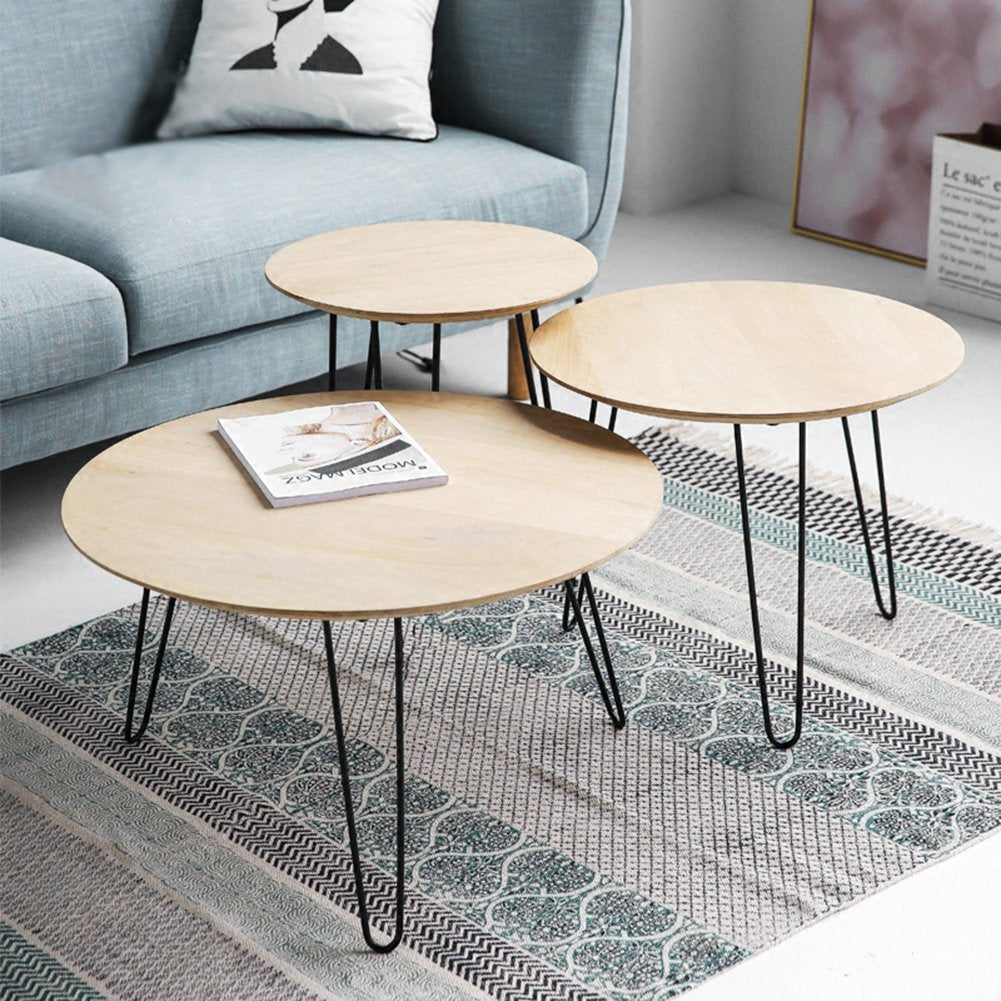 MSOBAIW Hairpin Legs 18 Inch Set of 4, DIY Metal Table Furniture Legs Ideal for Dining Table, Desk, 3/8 Inch Diameter Mid Century Modern Style (18", Black)