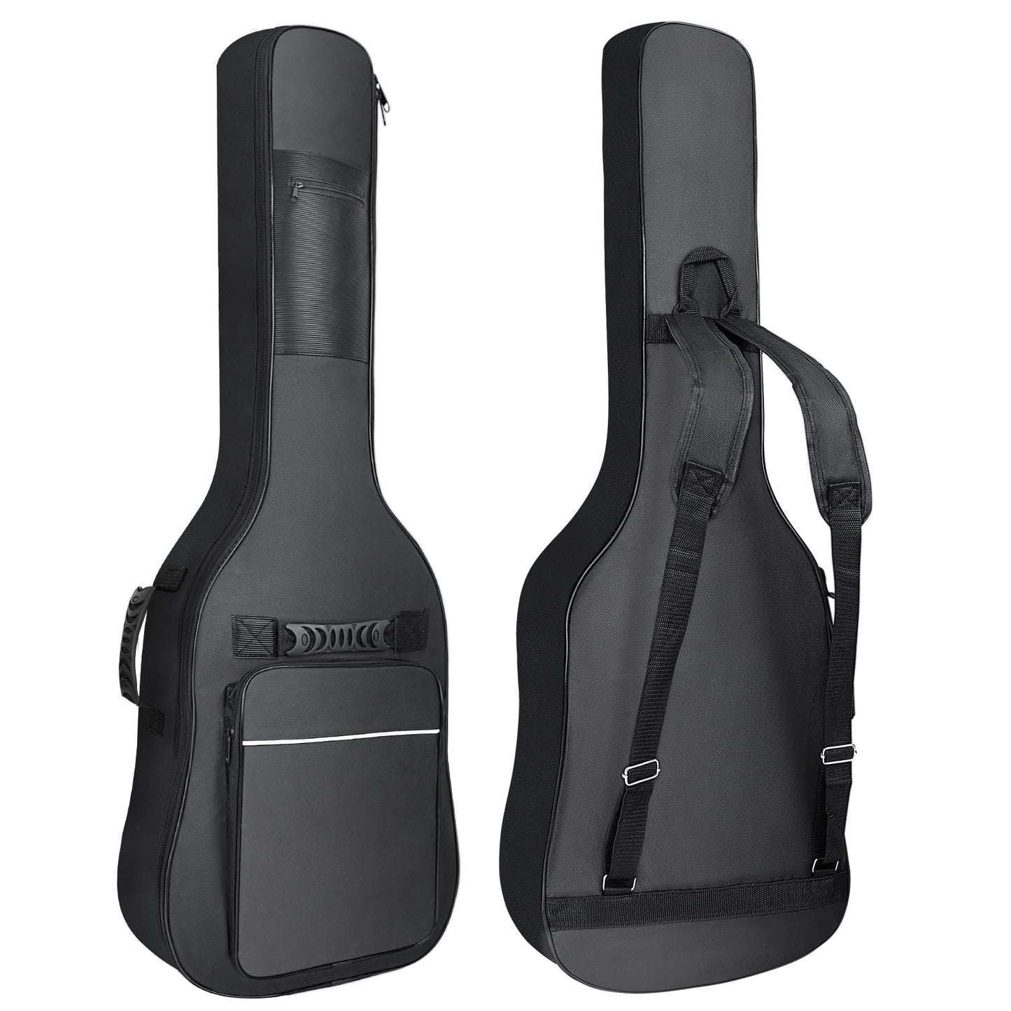 LETSROCK 38 40 41 Inch Electric Guitar Bag, Electric Guitar Gig Bag 0.35 Inch Waterproof Thick Padding Backpack Soft Electric Guitar Case Dual Adjustable Shoulder Strap Pocket & Back Hanger Loop
