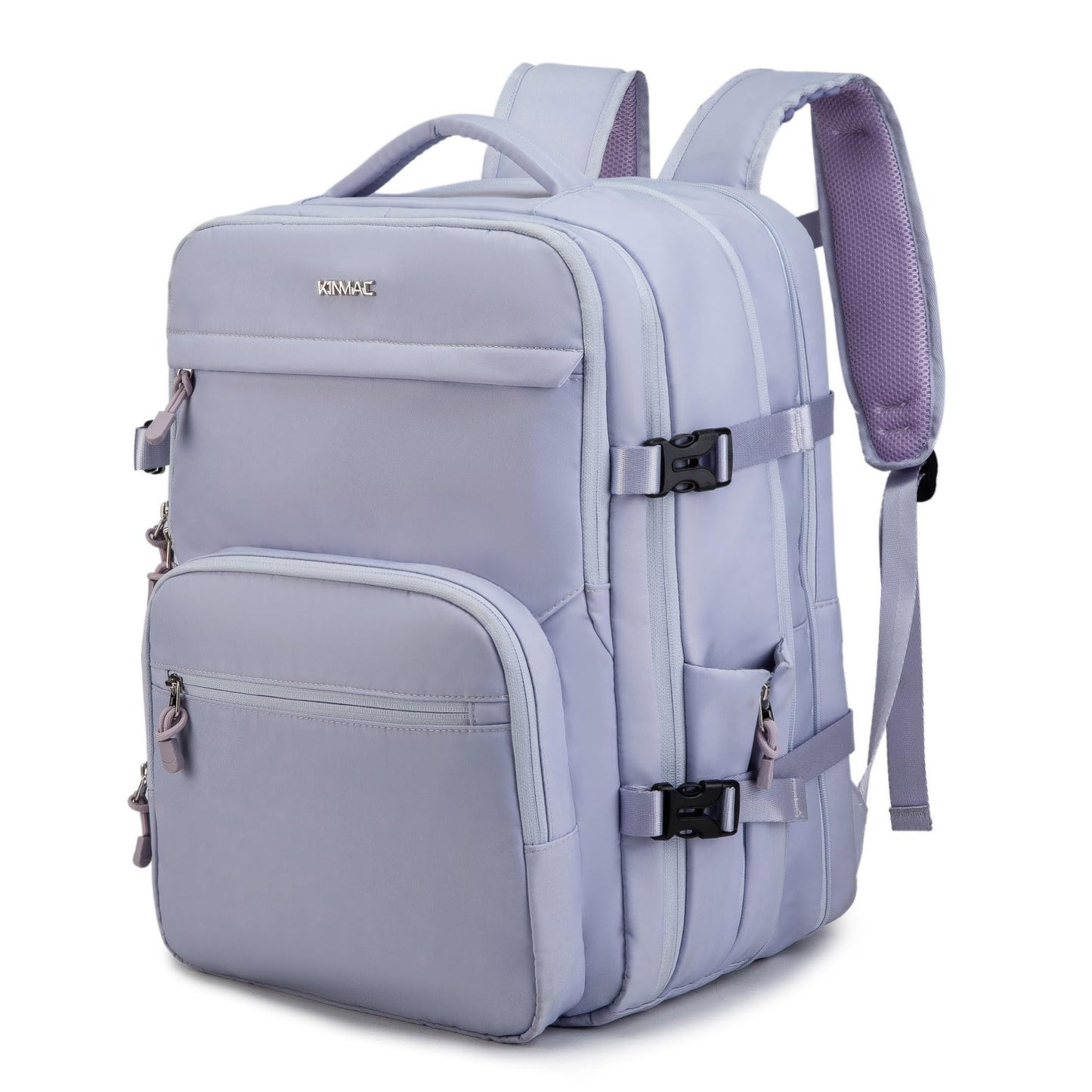 Kinmac Travel Backpack with 360° Protective Laptop Compartment for 17 inch Laptop,Laptop Backpack with USB Charging Port, Purple, Large, Fashion