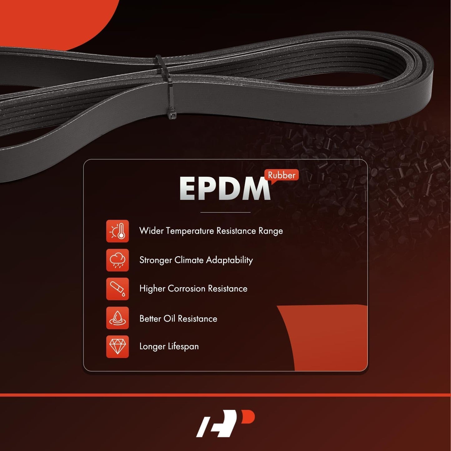 A-Premium 56992RNAA04 Engine Serpentine Drive Belt Compatible with Honda Civic 2006 2007 2008 2009 2010 2011, L4 1.8L