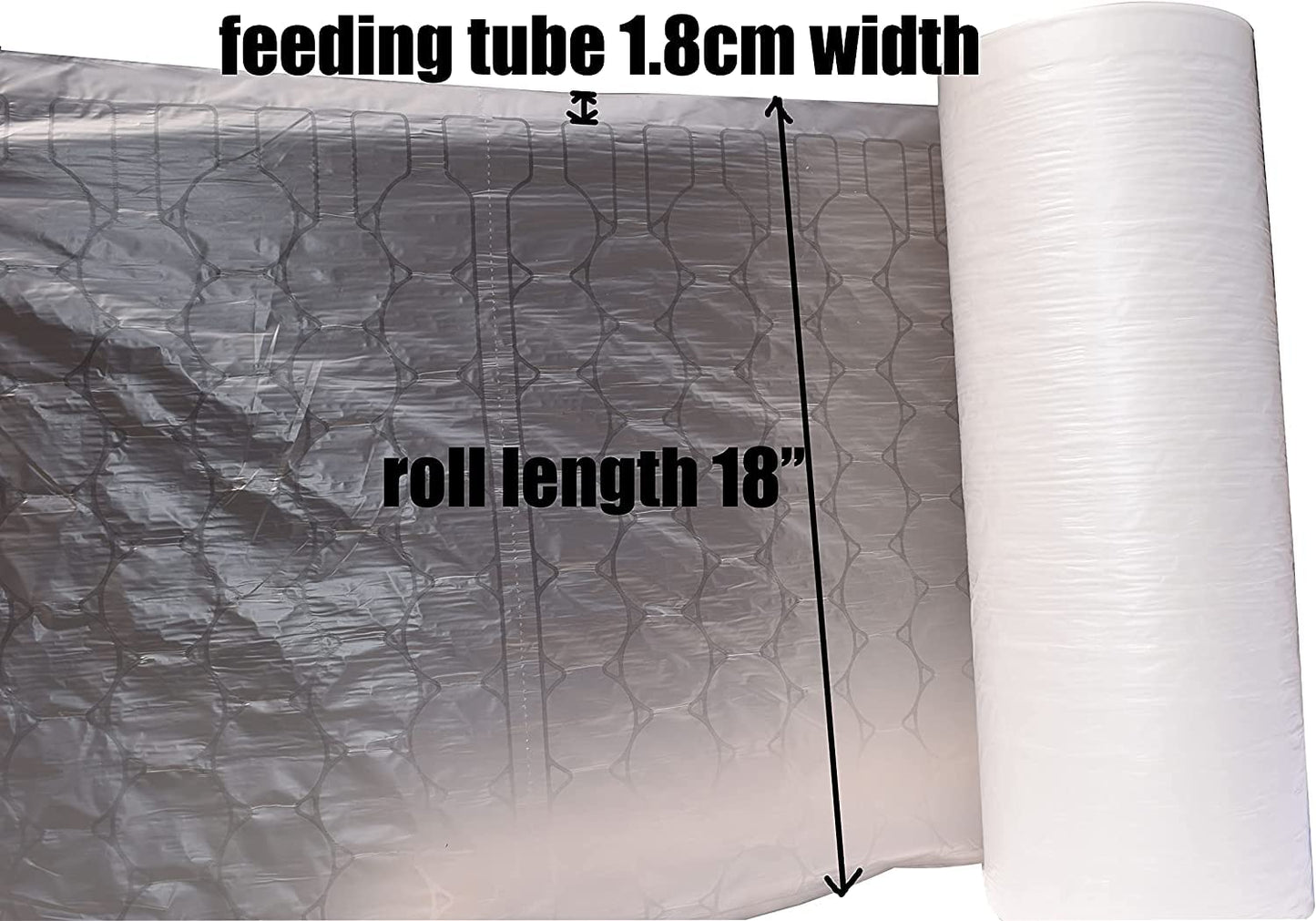 LDS Length 984ft Air Cushion Wrap Roll Quilt Bubble Air Pillow Sheet Film Air Cushion Wrap (Air Bubble Film - Inflatable Bubbles - 15.7"x12.5"x14μm)