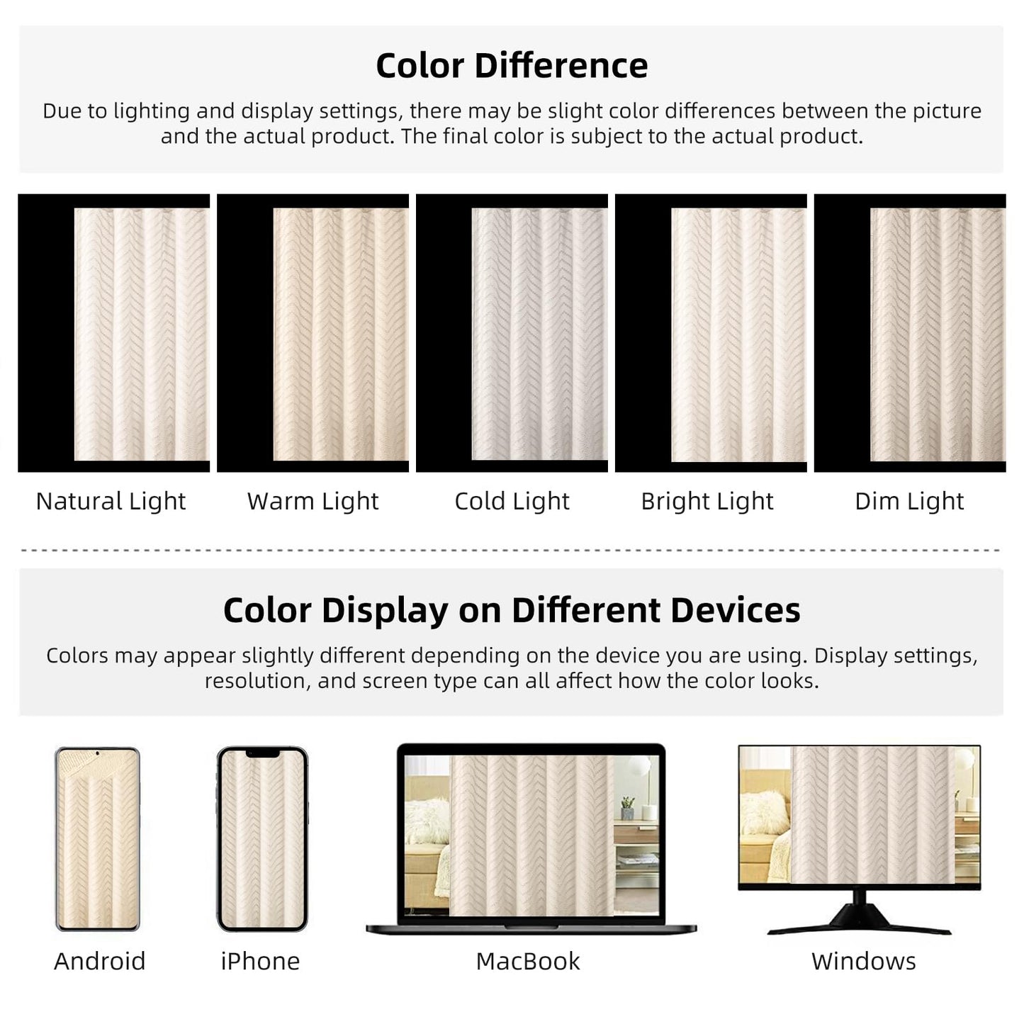 84inch Extra Long Beige Shower Curtain Modern Farmhouse Shower Curtain Bohemian Chic Tufted Chevron Textured Striped Minimalist Shower Curtain Woven Fabric Cute Beige Shower Curtain