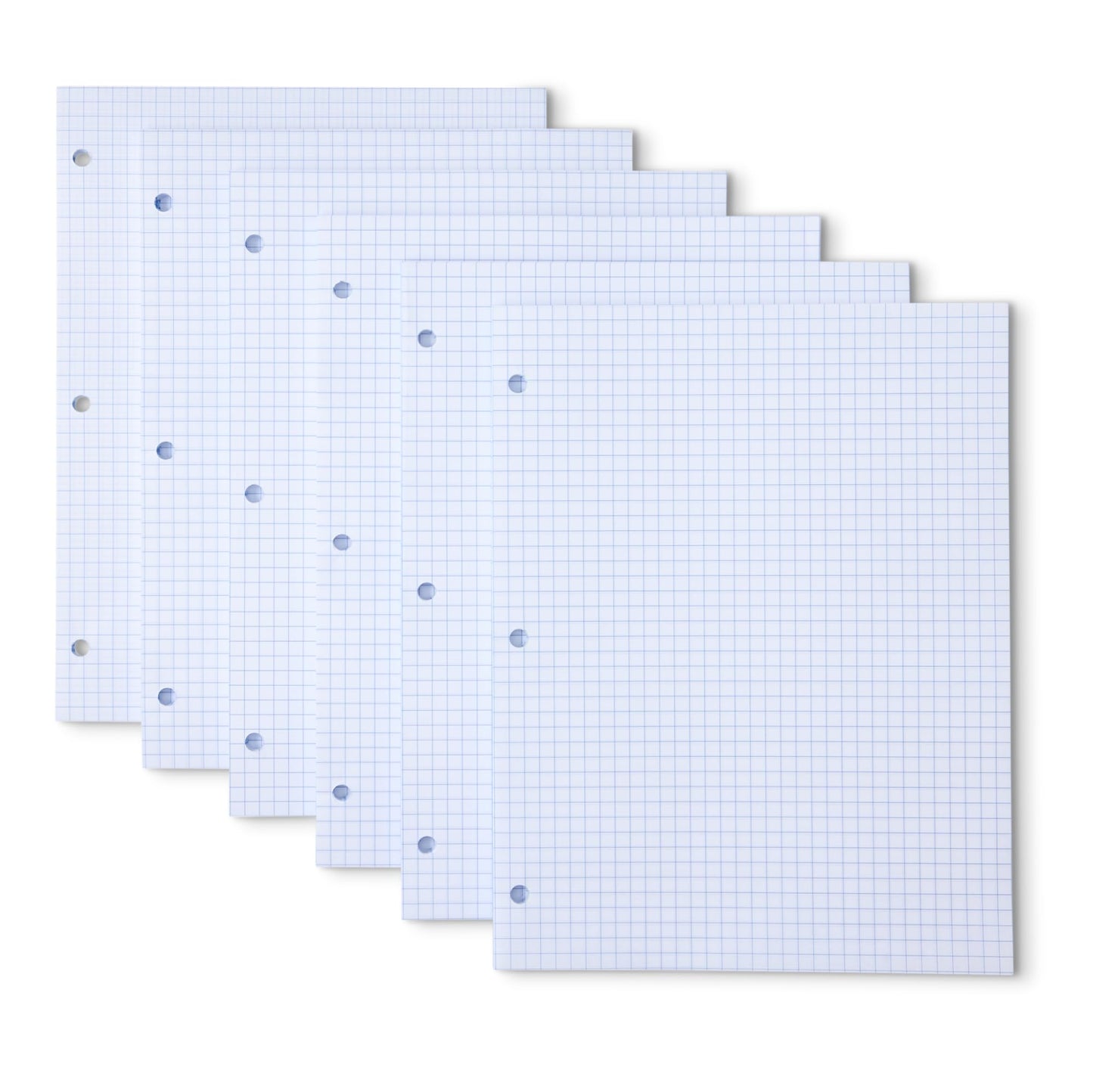Amazon Basics Loose Leaf Paper, Graph Ruled, 100 Sheets, 11" x 8.5", 6 Pack