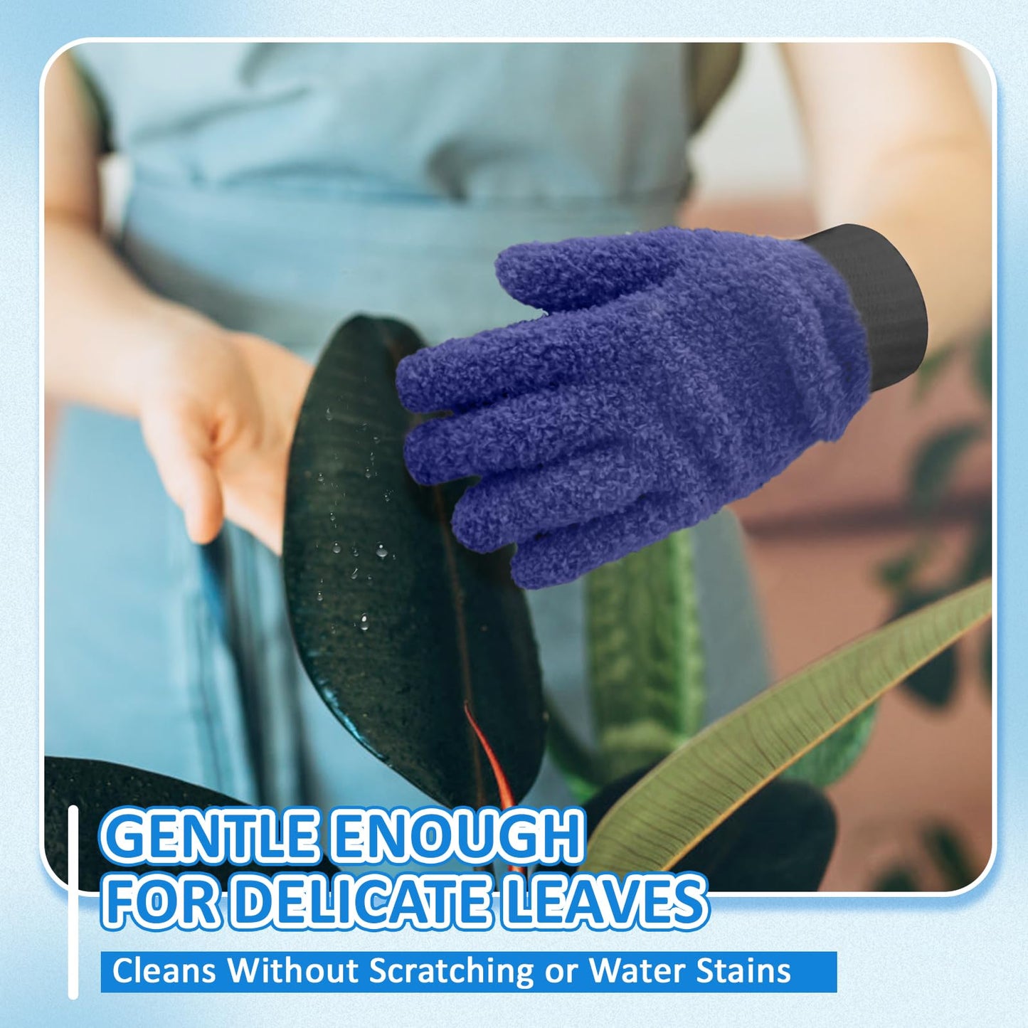 Microfiber dusting Gloves Clean Hard-to-Reach Places Car Detailing Blind Cleaning Highly aborbent Lint Free Multicolor 4prs L/XL