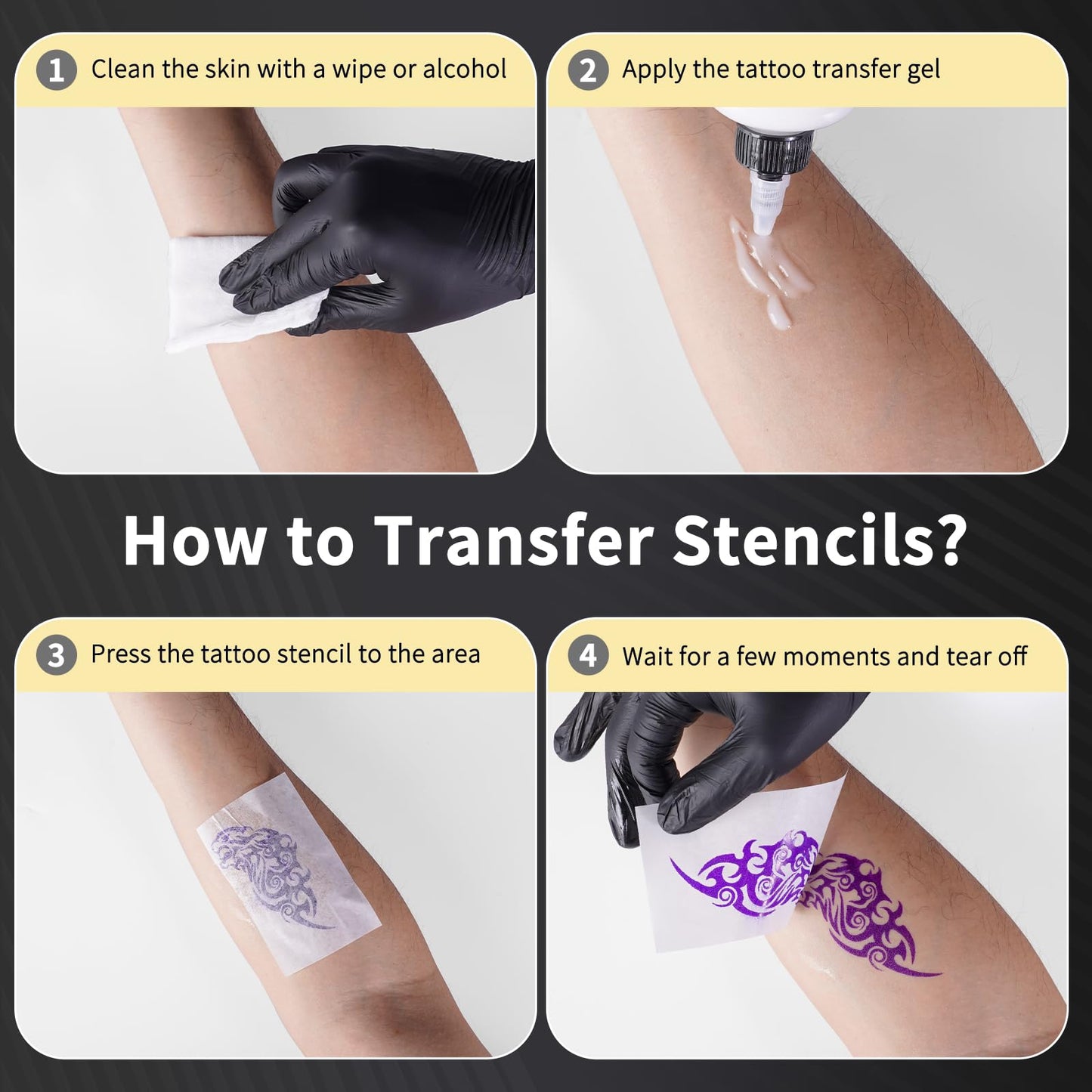 Rongta Tattoo Stencil Printer, F81S Wireless Thermal Tattoo Printer with 5pcs Transfer Paper, Compatible with Phone/Tablet/PC, Tattoo Supplies for Tattoo Artists, Grey