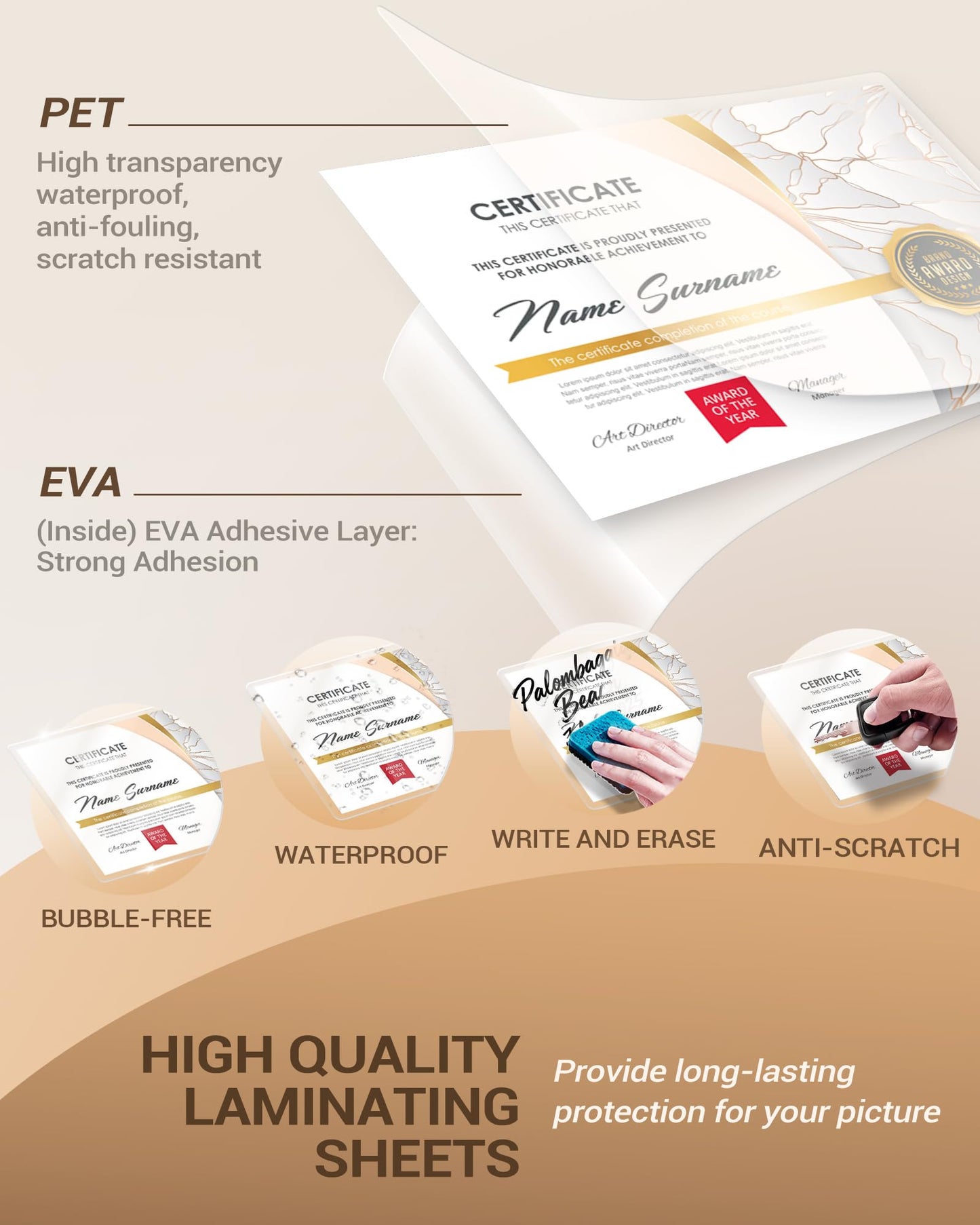 Uinkit 100Pack Thermal Laminating Sheets Hold 11x 17 Sheets 5mil Heavy Duty Laminating Pouches Menu Tabloid Size11.5X17.5 inches Lamination Sheets Paper for Laminator Clear Glossy Rounded Corner