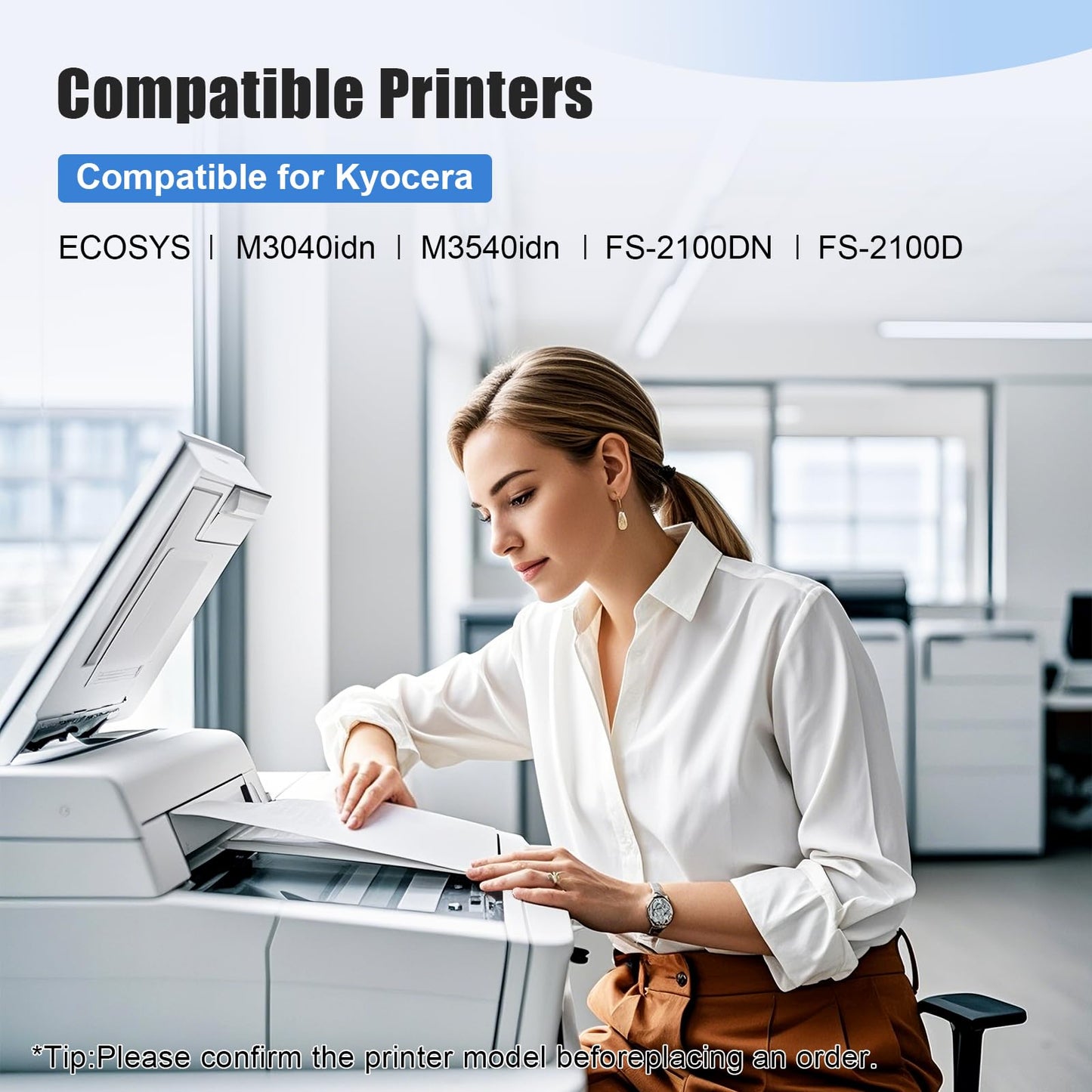 UEESLH TK3102 TK-3102 Toner Cartridge Compatible Replacement for Kyocera TK-3102 1T02MS0US0 Use for ECOSYS M3040idn M3540idn FS-2100DN FS-2100D 2 Pack