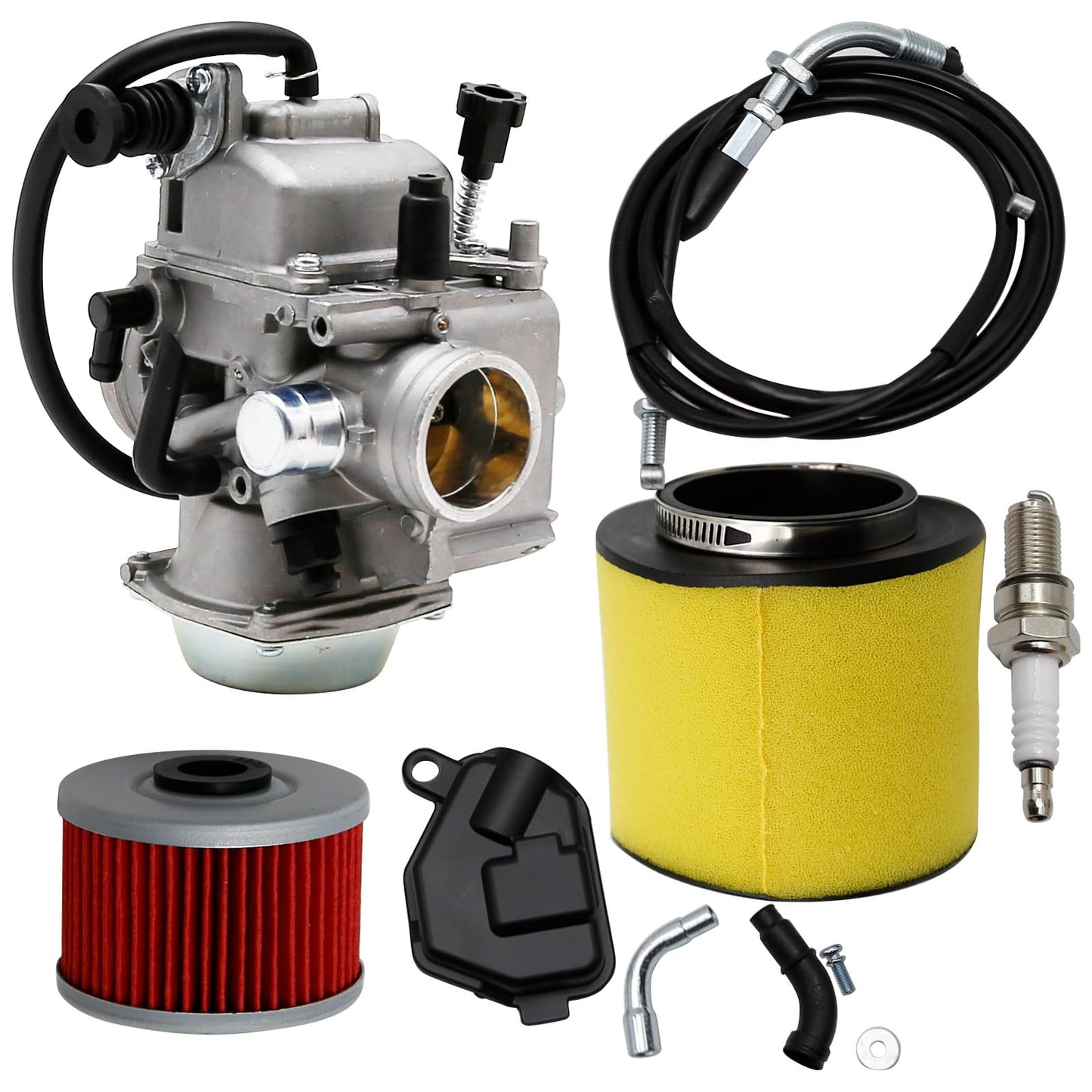 Vkinman Carburetor Replacement for Honda Fourtrax TRX350 300 Honda Rancher 350 TRX350TM Honda Foreman 400 Carb