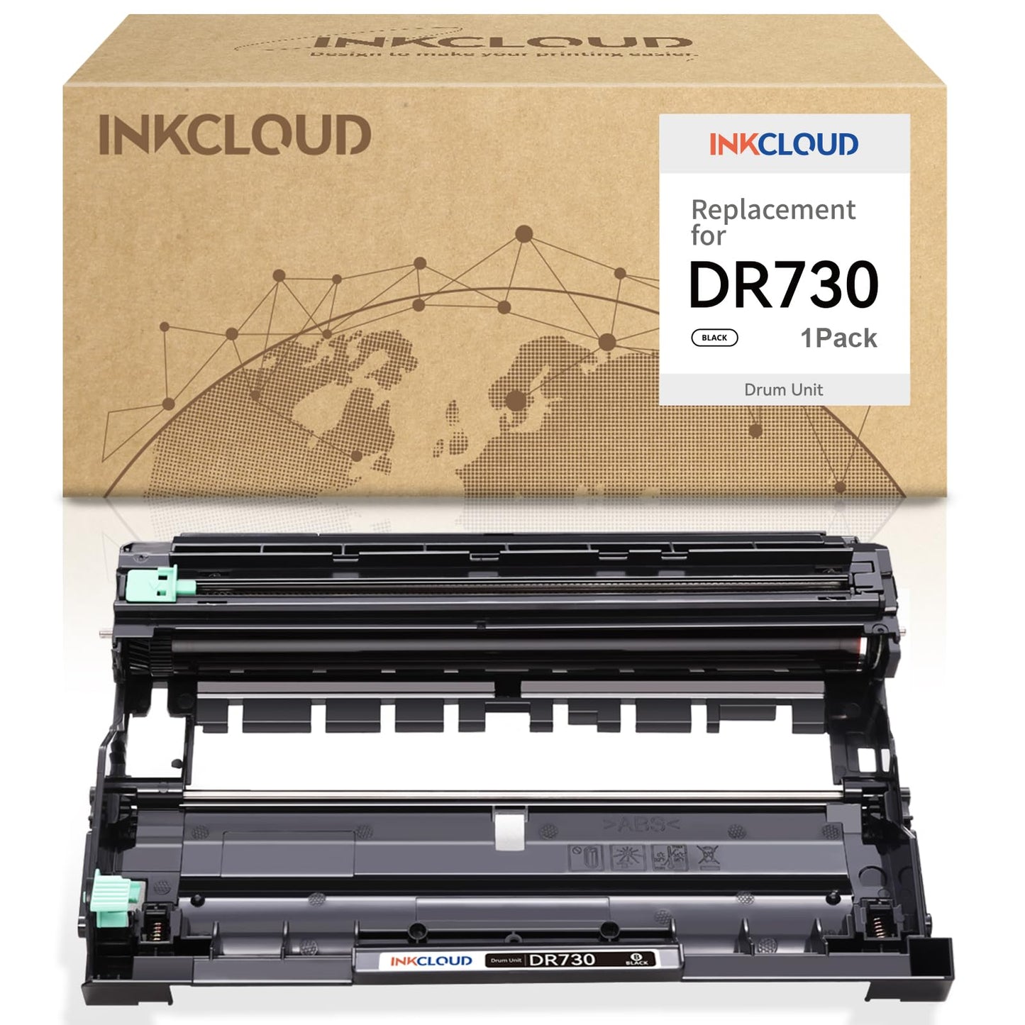 DR730 Drum Unit Compatible Replacement for Brother DR730 DR 730 760 Work with HL-L2350DW HL-L2395DW HL-L2390DW HL-L2370DW HL-L2370DWXL MFC-L2750DW MFC-L2710DW DCP-L2550DW Printer