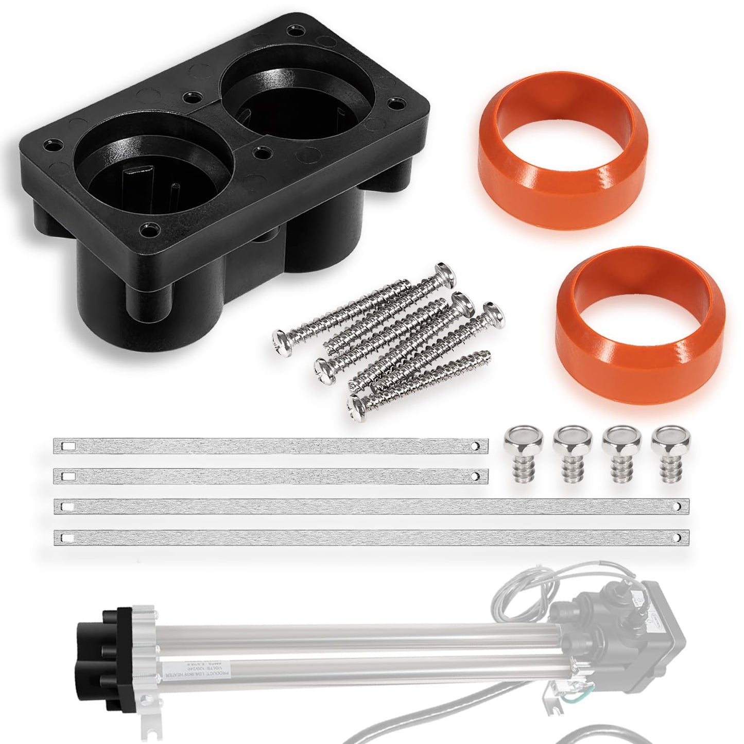 78077 Heater End Cap Replacement Kit for Hot Spring Limelight and Tiger River Hot Tub Heater 2 Barrel