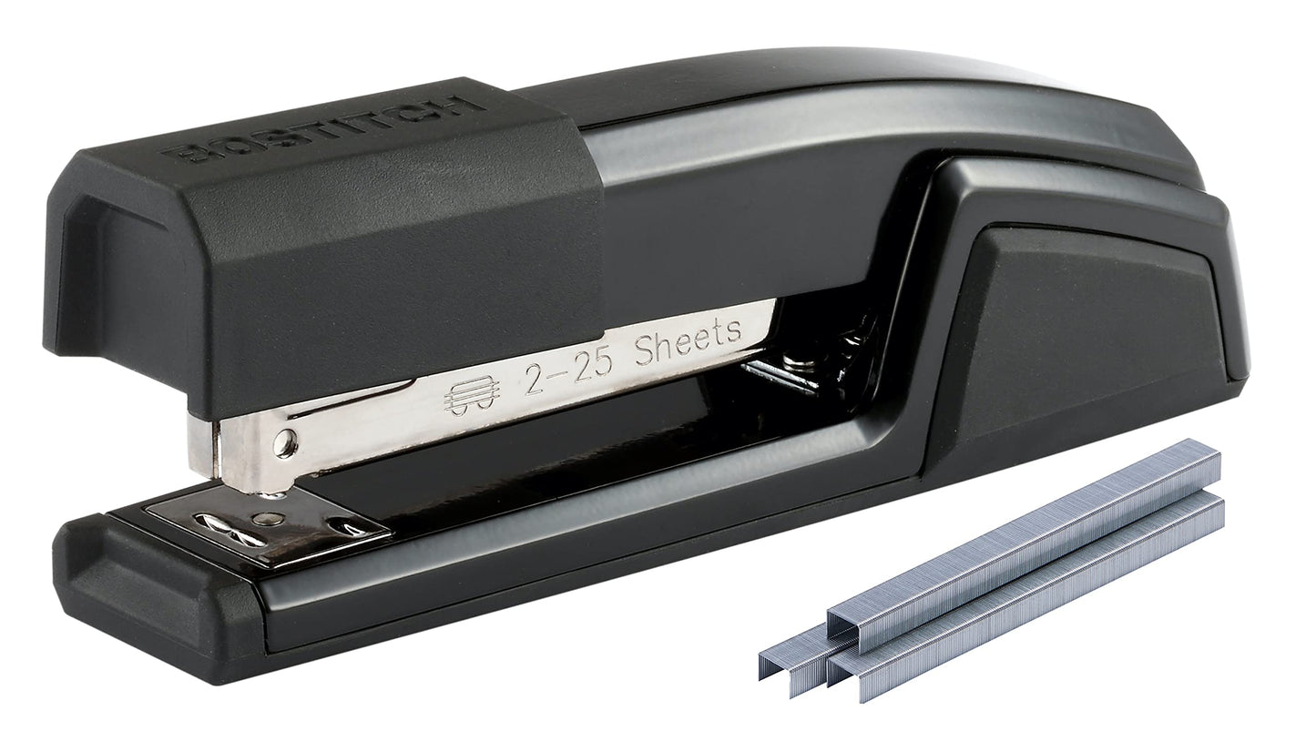 Bostitch Premium Metal Executive Stand-Up Desktop Stapler, Chrome (B3000)