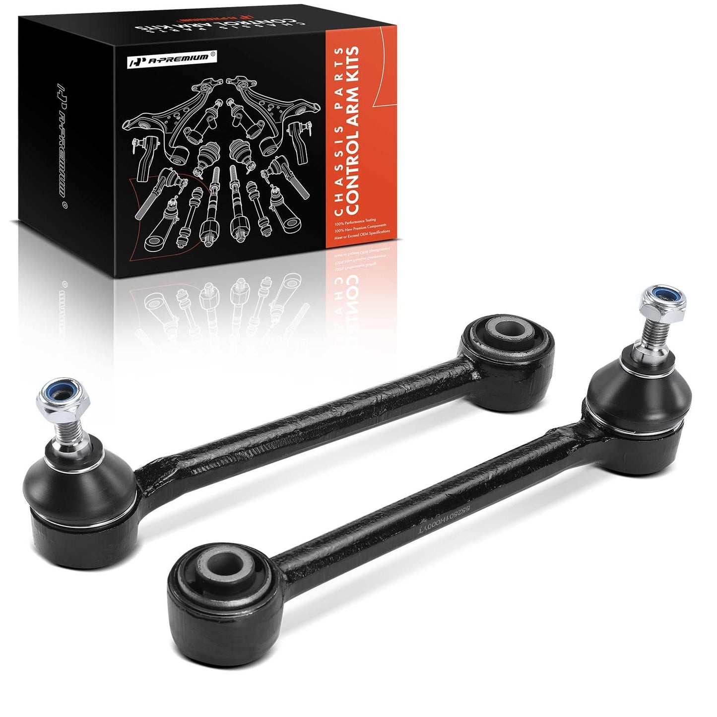 A-Premium 2 x Rear Forward Lower Control Arm, with Ball Joint & Bushing, Compatible with Hyundai Elantra 2007-2012