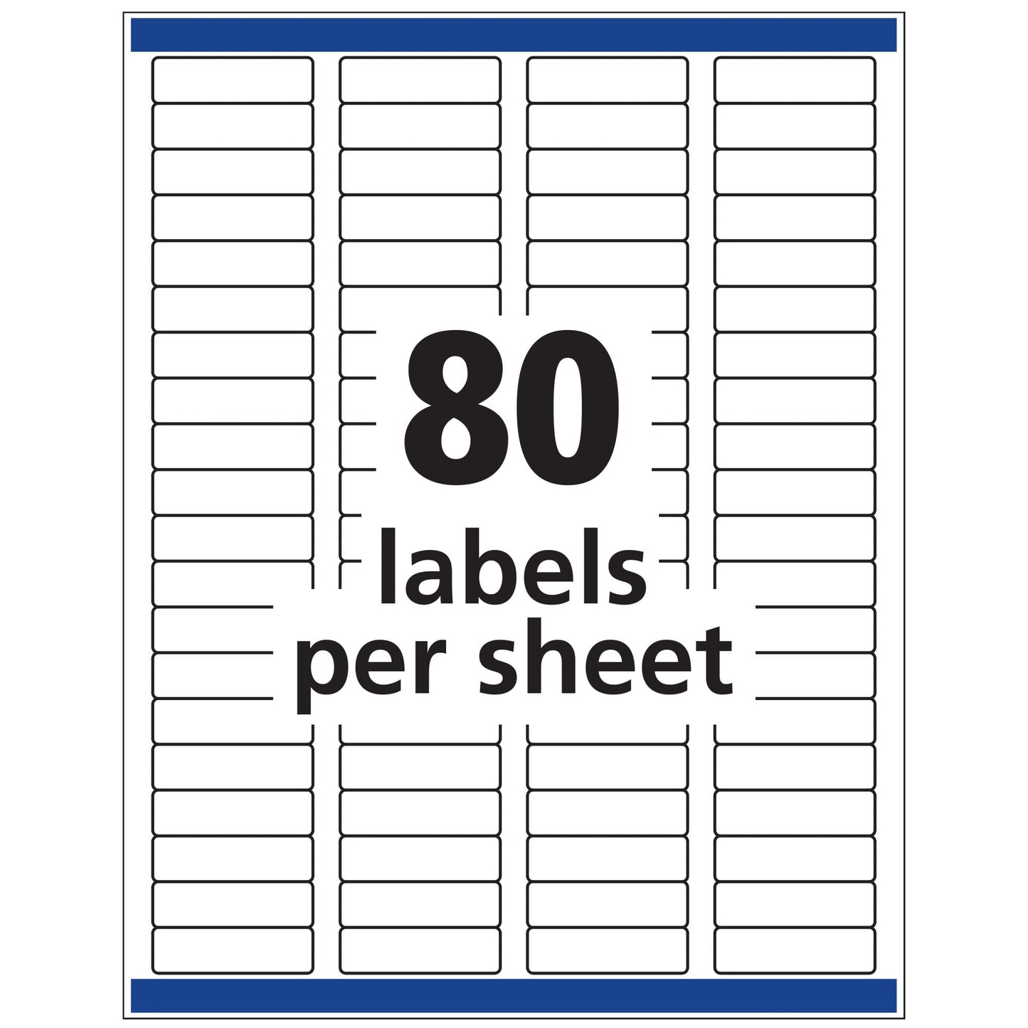 Removable ID Labels with Sure Feed, Laser/Inkjet, 1/2" x
