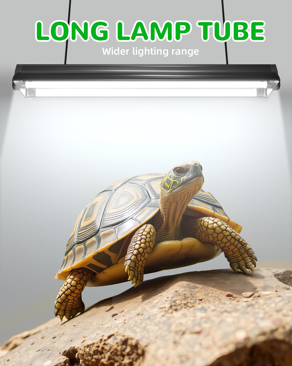 BrightArk T5 10.0 UVB Reptile Light 24W, 2 Pack, 22in, for Bearded Dragon, Chameleon, Tortoises, Lizards, Turtles