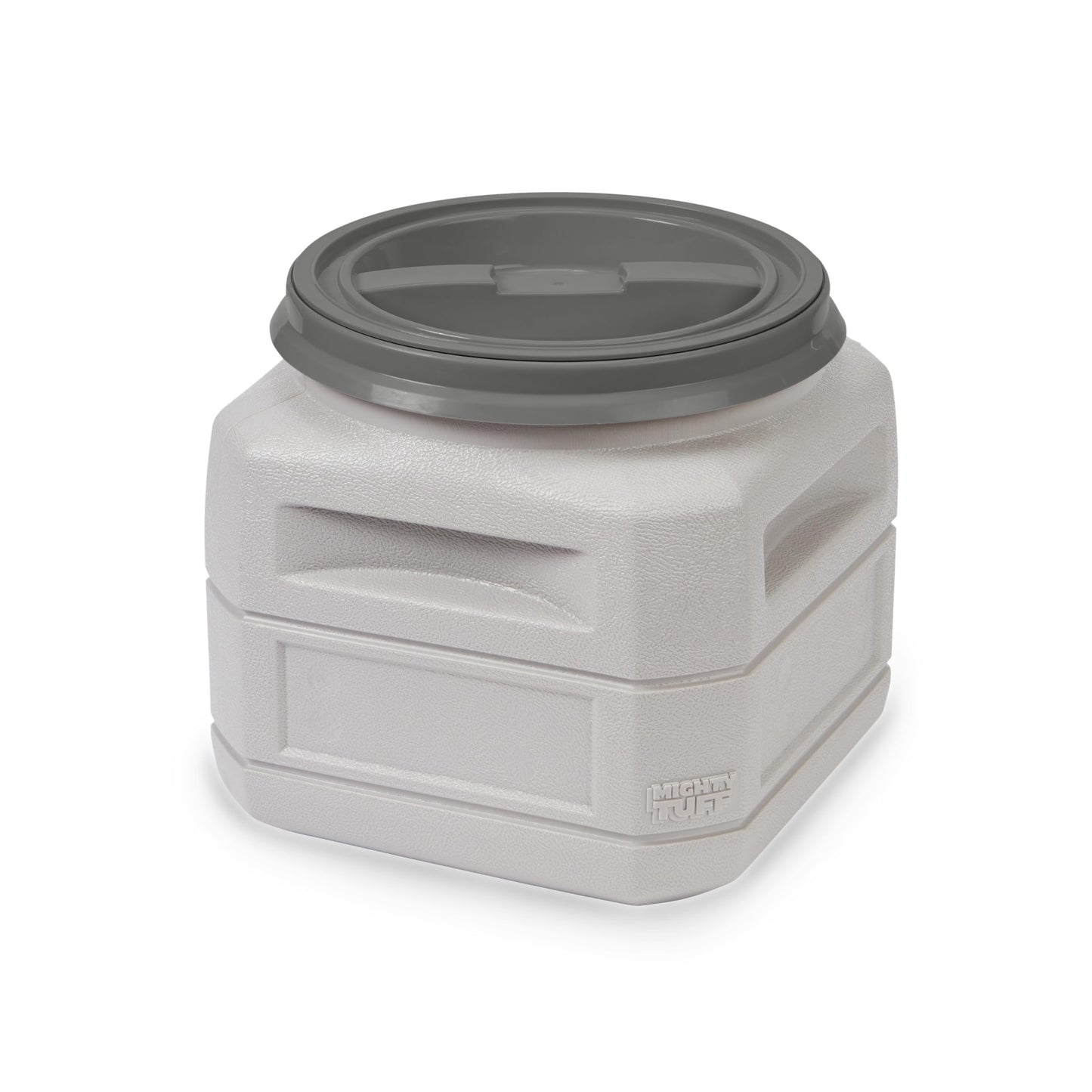Mighty Tuff Airtight Dog Food Storage Container – 6 Gal, up to 24 lb Capacity – Cat and Dog Food Container with Twist Lid & Handles – BPA-Free, Made in USA