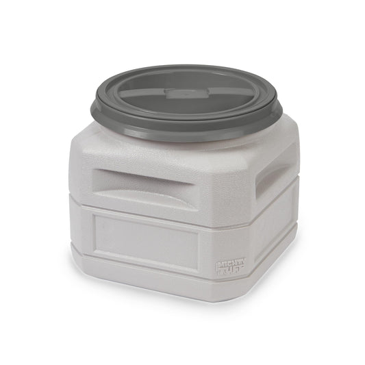 Mighty Tuff Airtight Dog Food Storage Container – 6 Gal, up to 24 lb Capacity – Cat and Dog Food Container with Twist Lid & Handles – BPA-Free, Made in USA