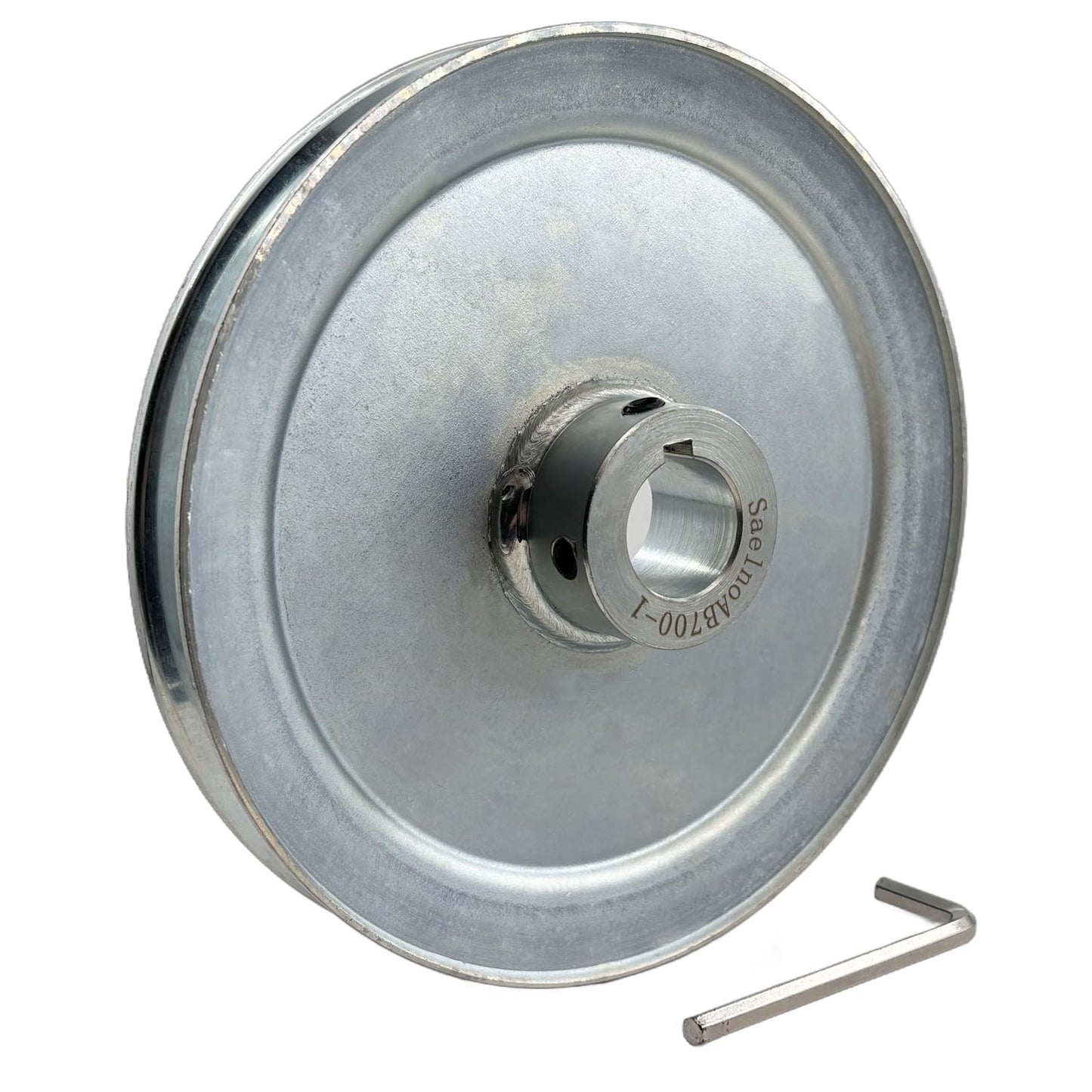 Saelno AB700-1 Single Groove Web Sheaves,7" OD 1 inch bore v Belt Pulley,Motor Pulley Carbon Steel for A B 5L 4L V-Belts